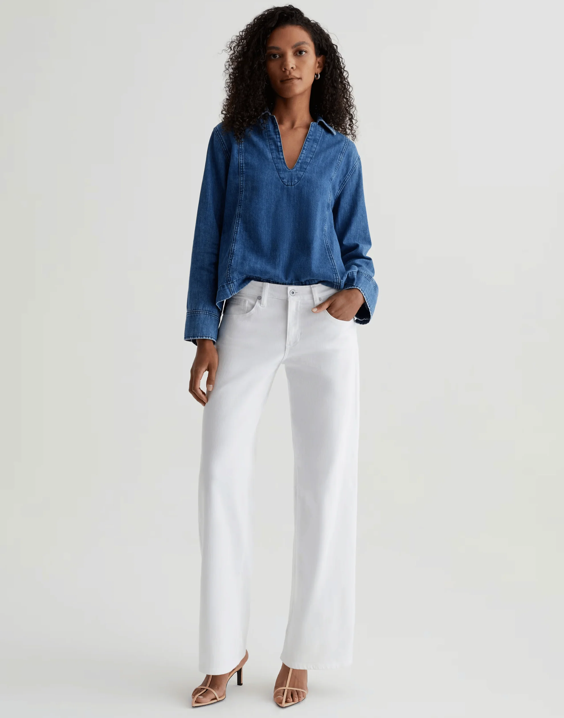 Gallery White Adria Low-Rise Jeans - Image 3