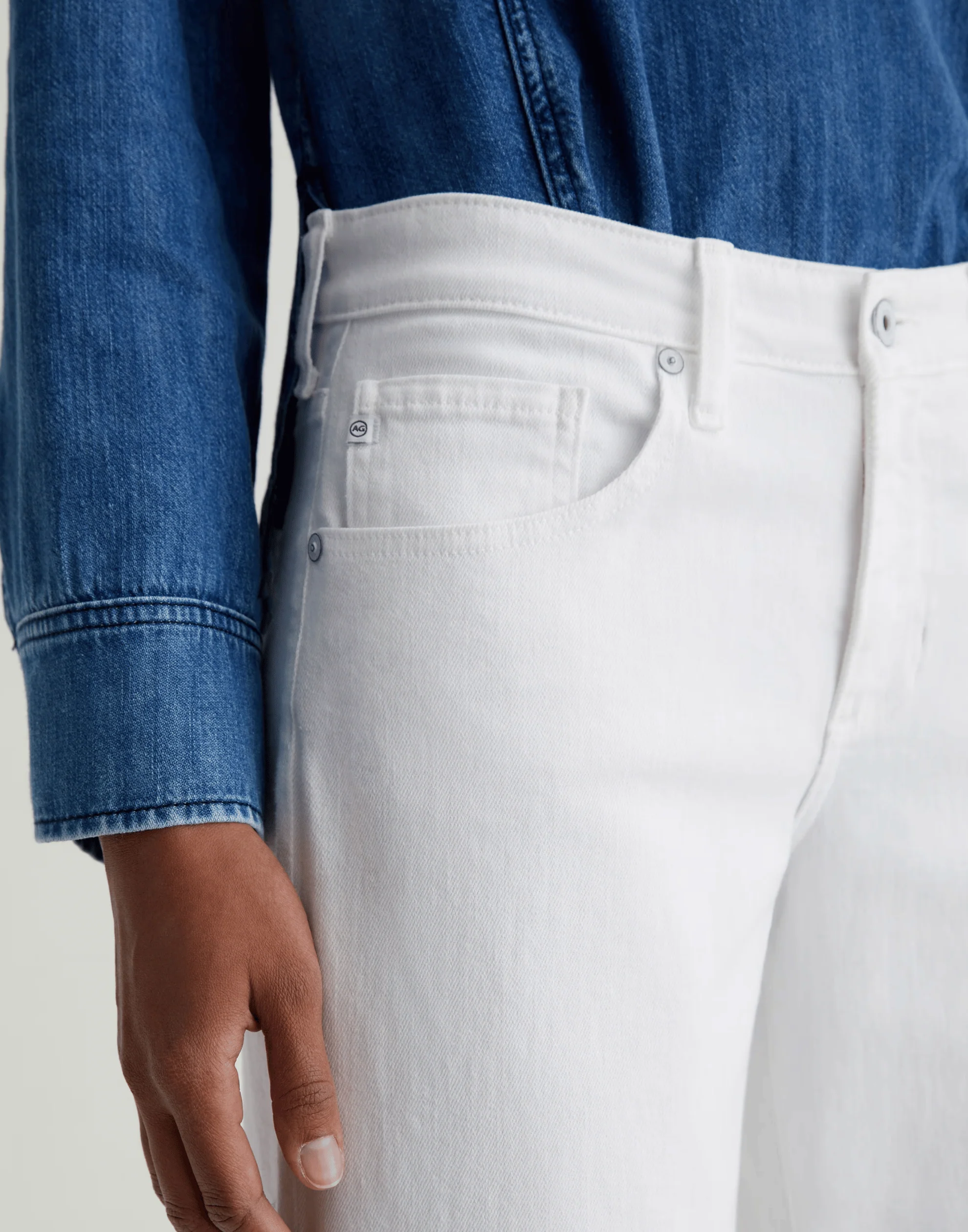 Gallery White Adria Low-Rise Jeans - Image 8