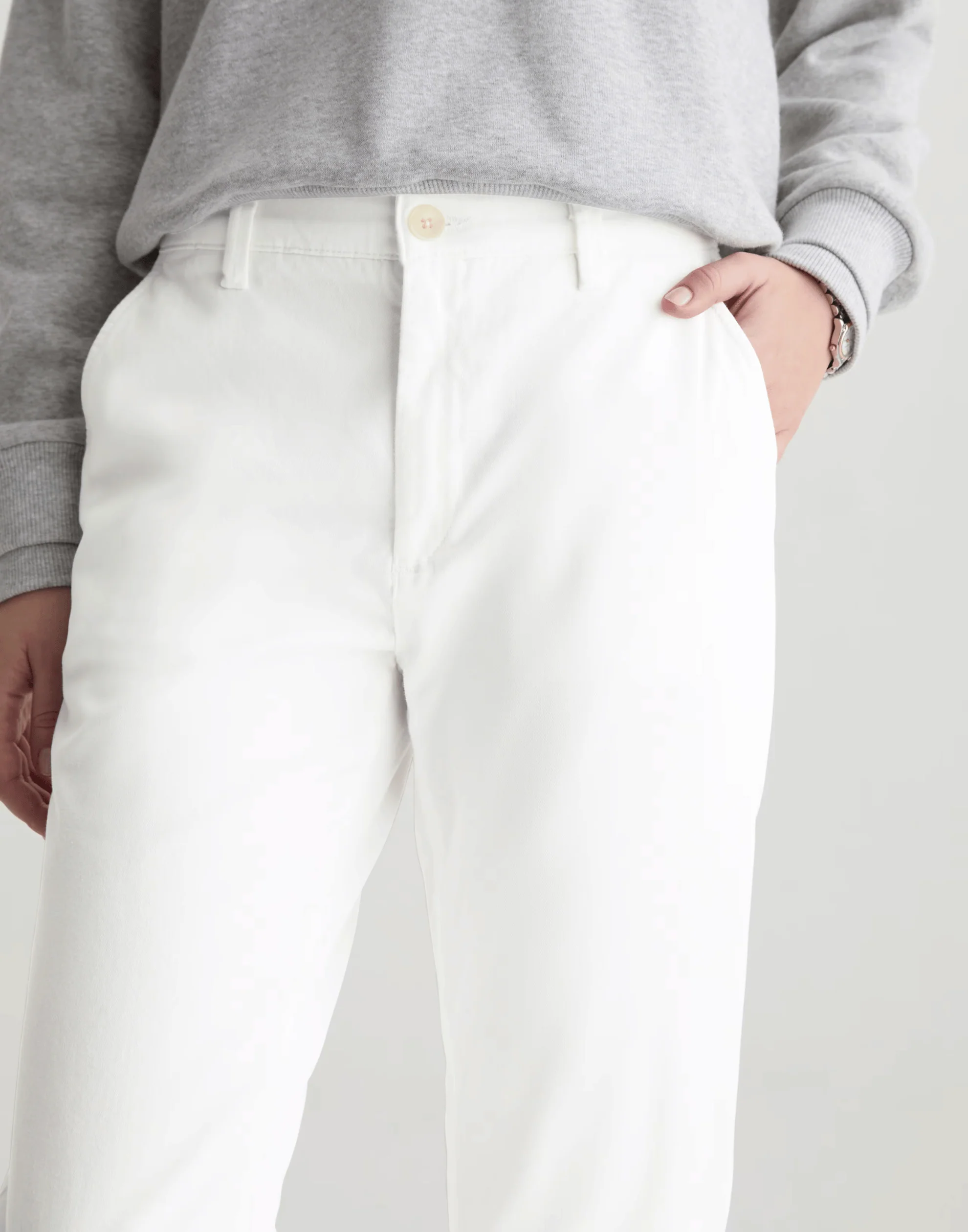White Caden Trousers - Image 6
