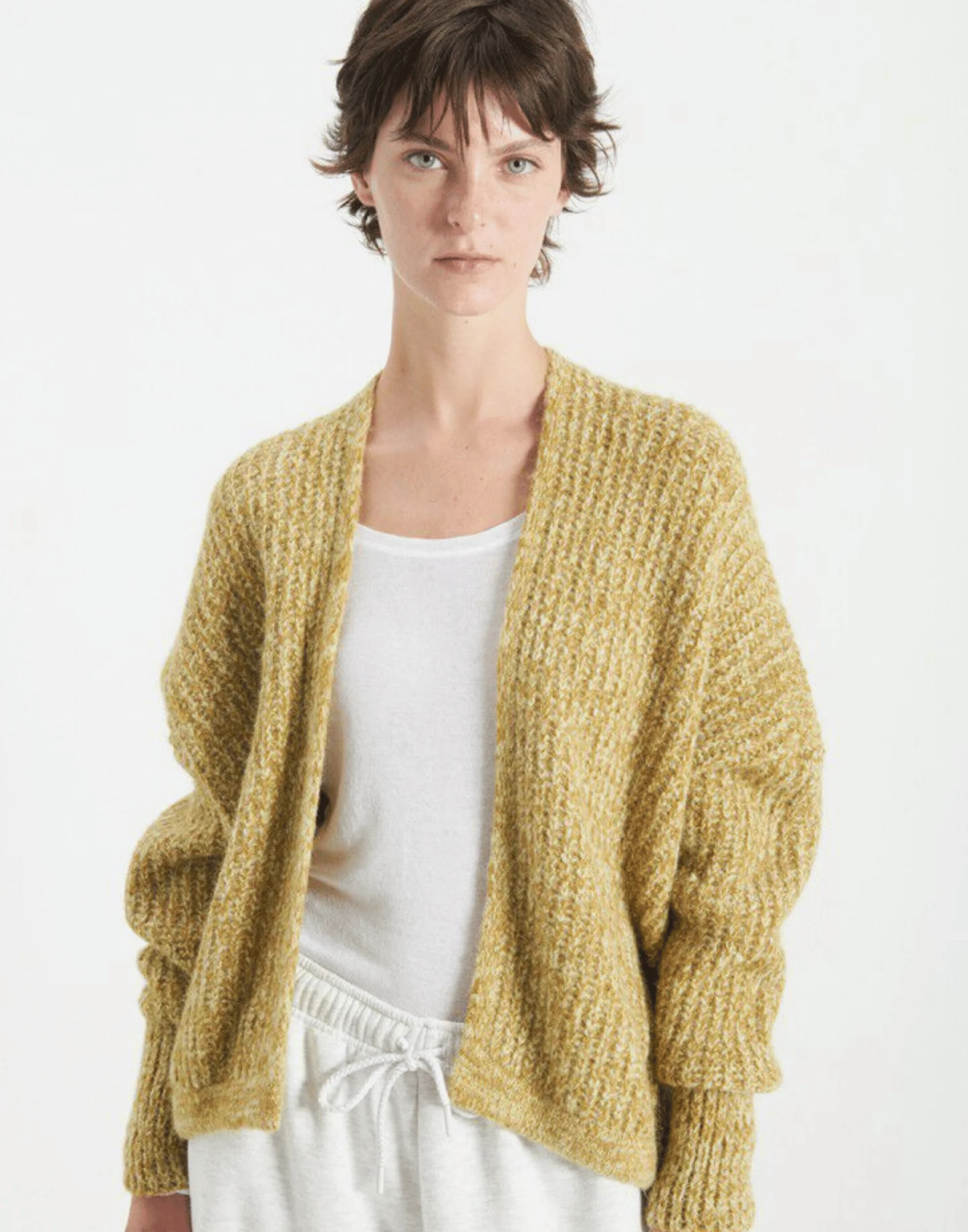 Amazon Melange Wool Blend East Cardigan - Image 2