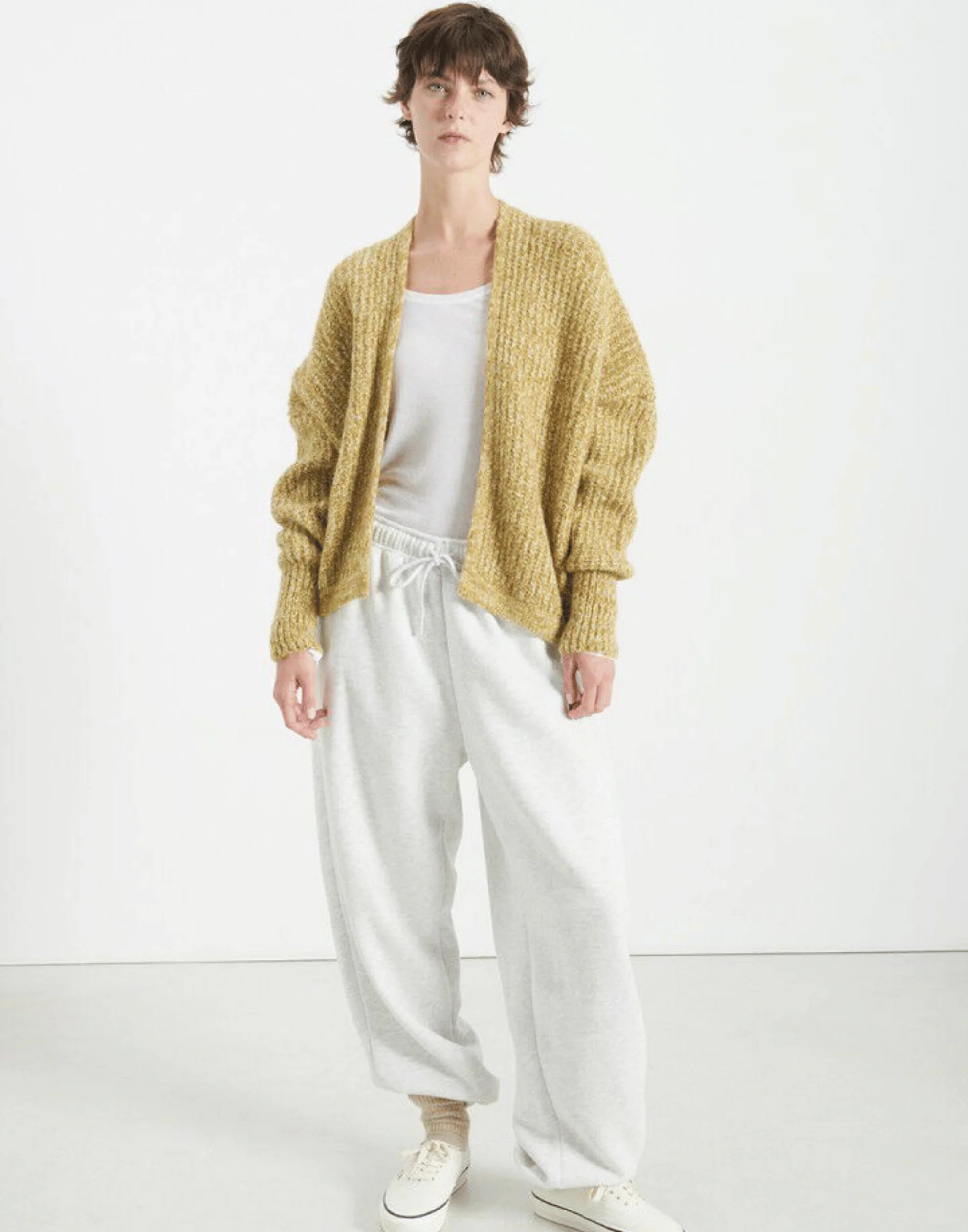 Amazon Melange Wool Blend East Cardigan - Image 3
