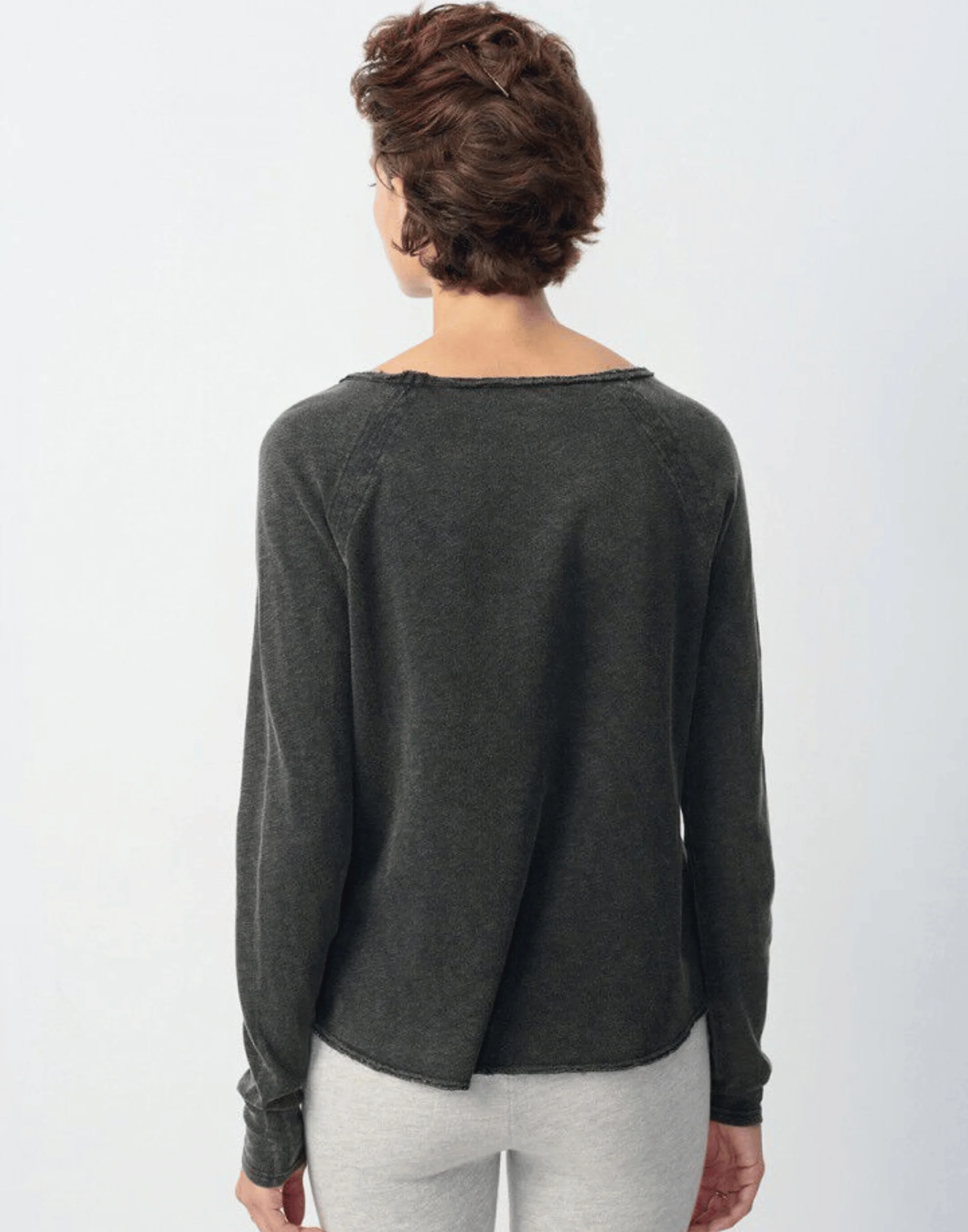 Black Cotton Sonoma Long Sleeve T-Shirt - Image 4