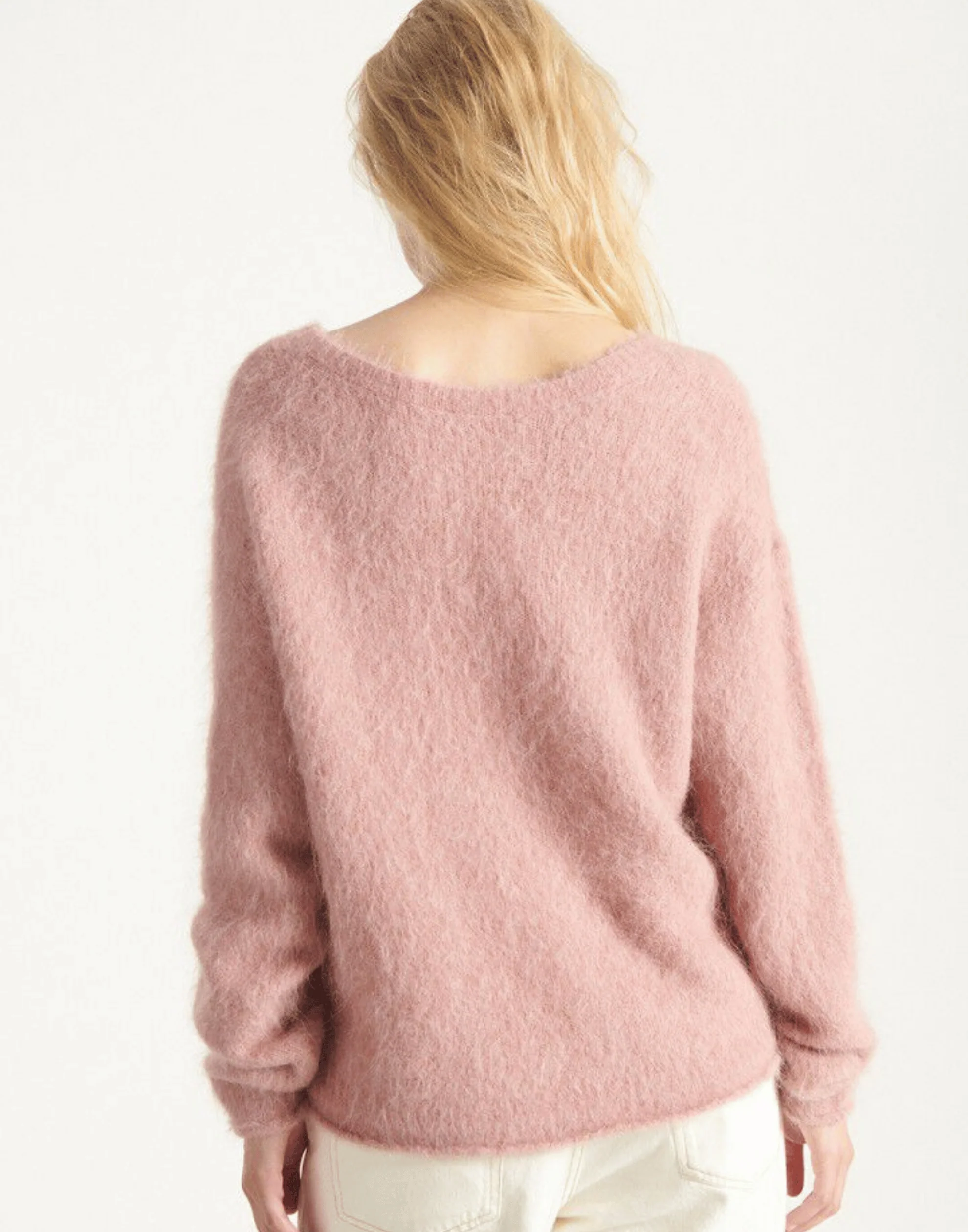 Blush Pink Alpaca Blend Nuny Pullover - Image 4