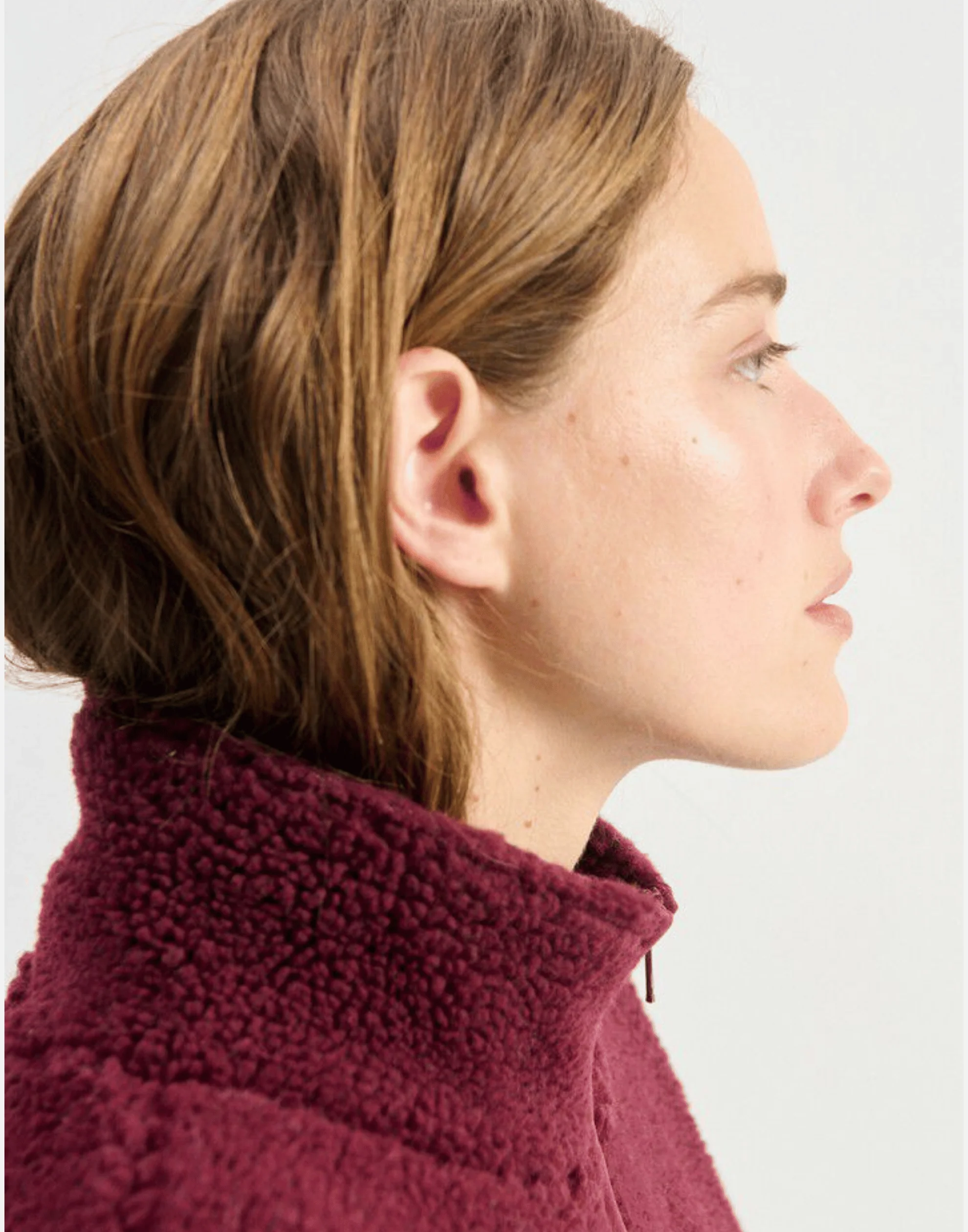Burgundy Faux Shearling Hocktown Jacket - Image 6