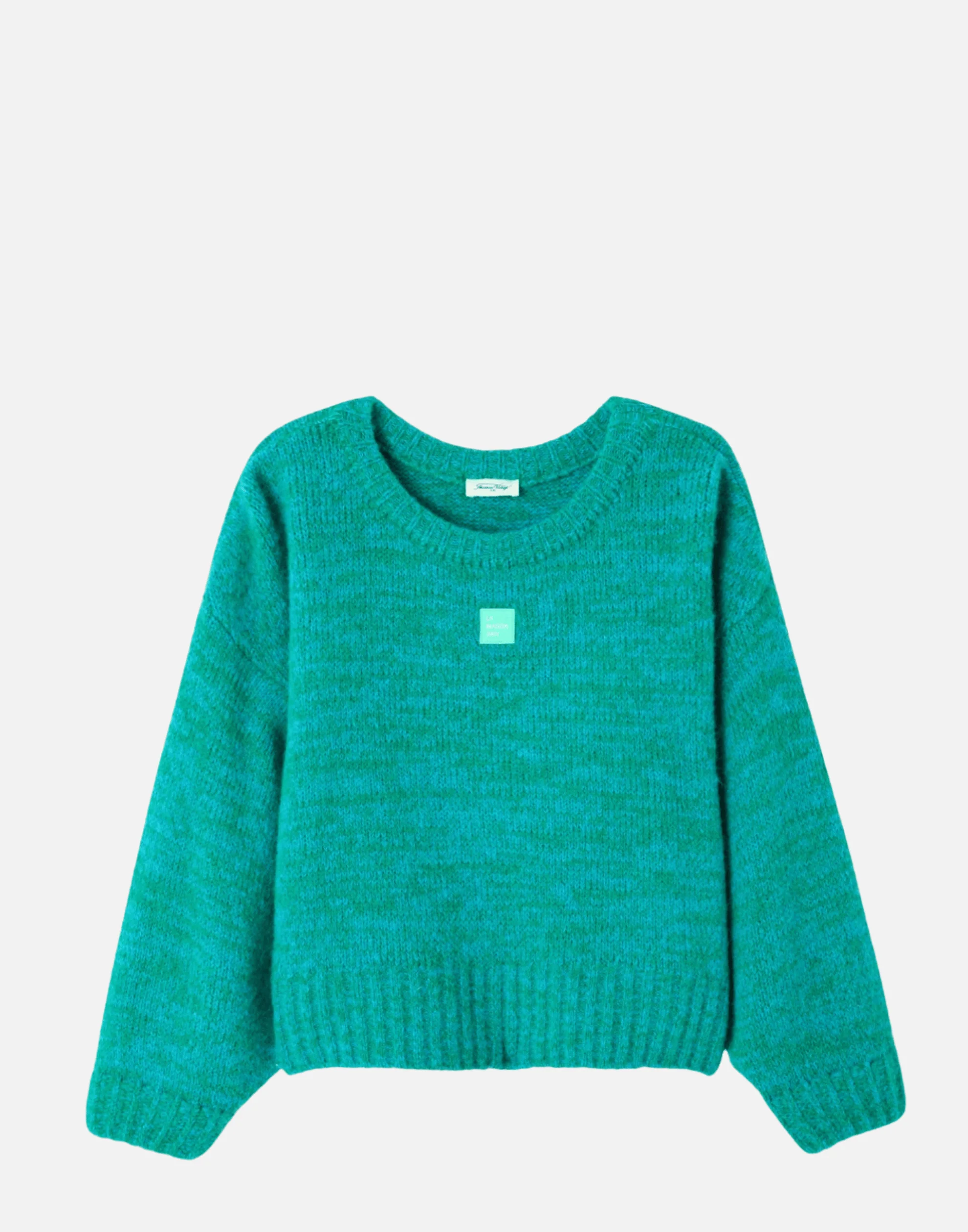 Celestial Melange Wool Blend Boatneck Pullover