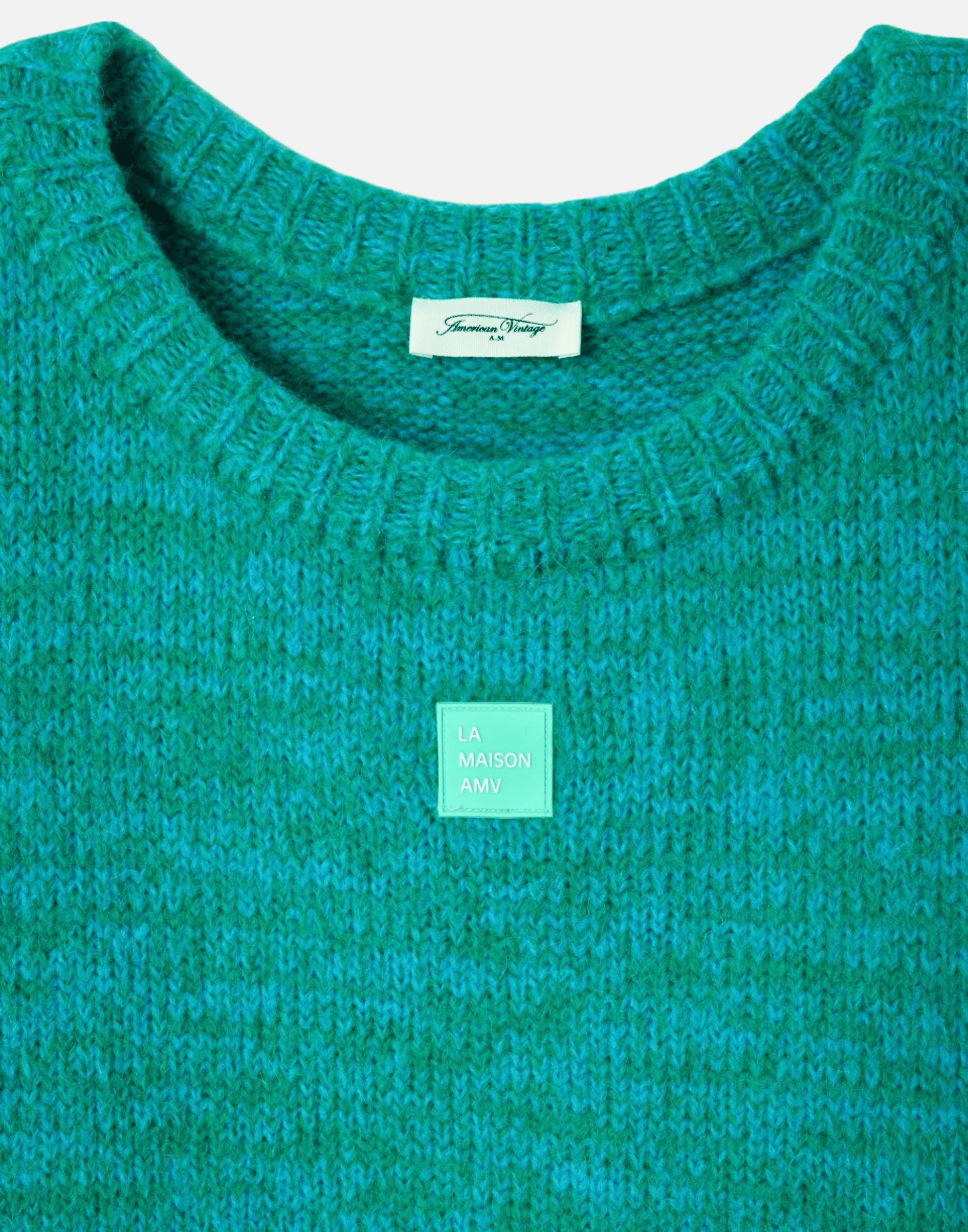 Celestial Melange Wool Blend Boatneck Pullover - Image 5