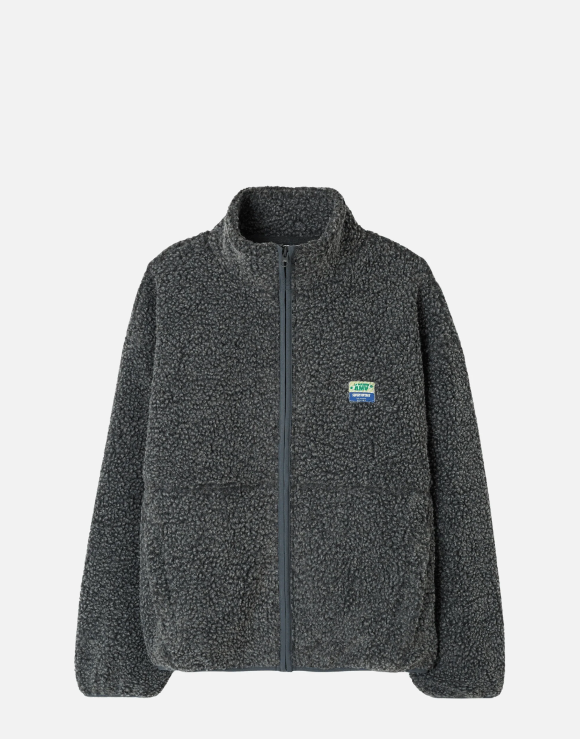Charcoal Faux Shearling Hocktown Jacket