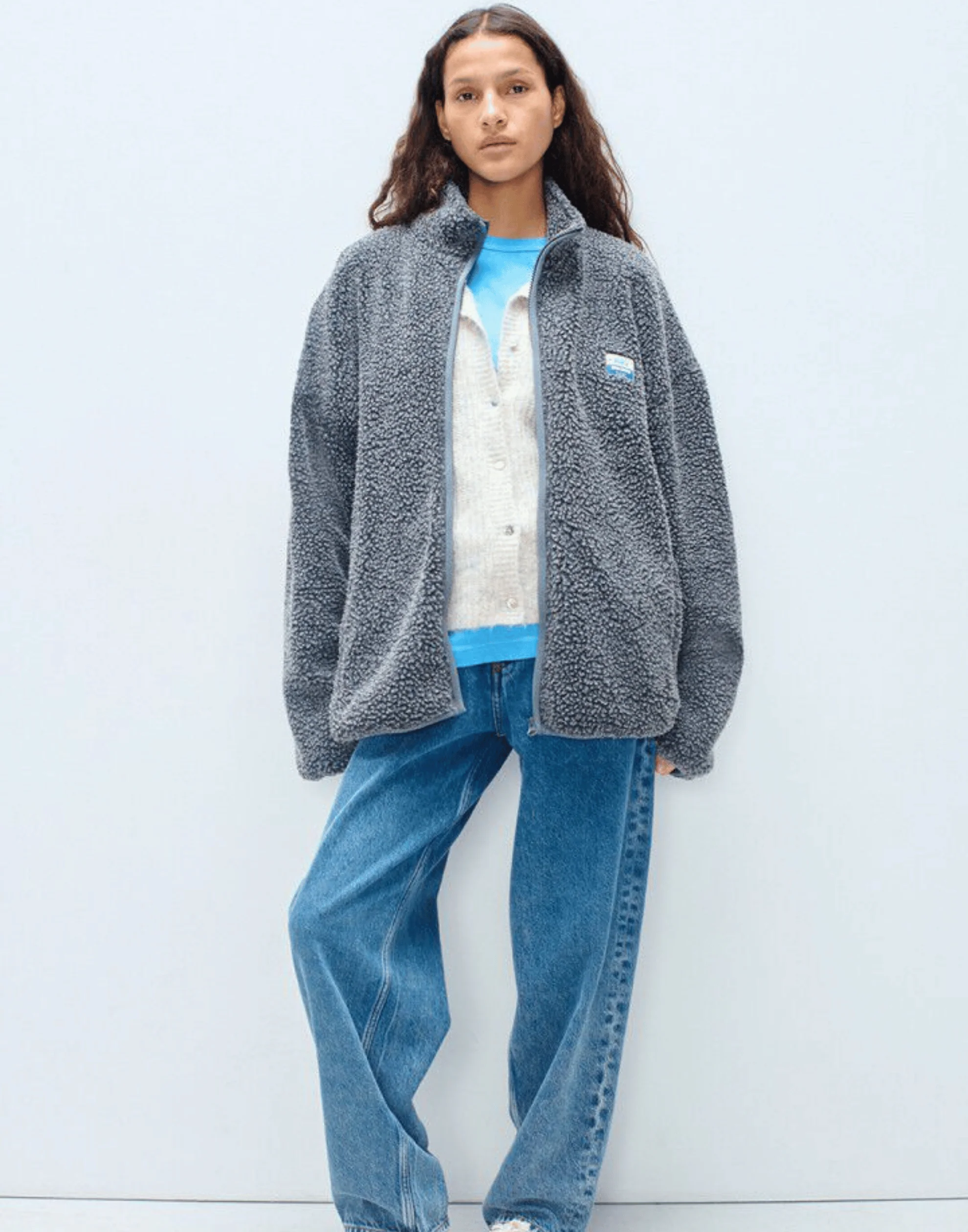 Charcoal Faux Shearling Hocktown Jacket - Image 5