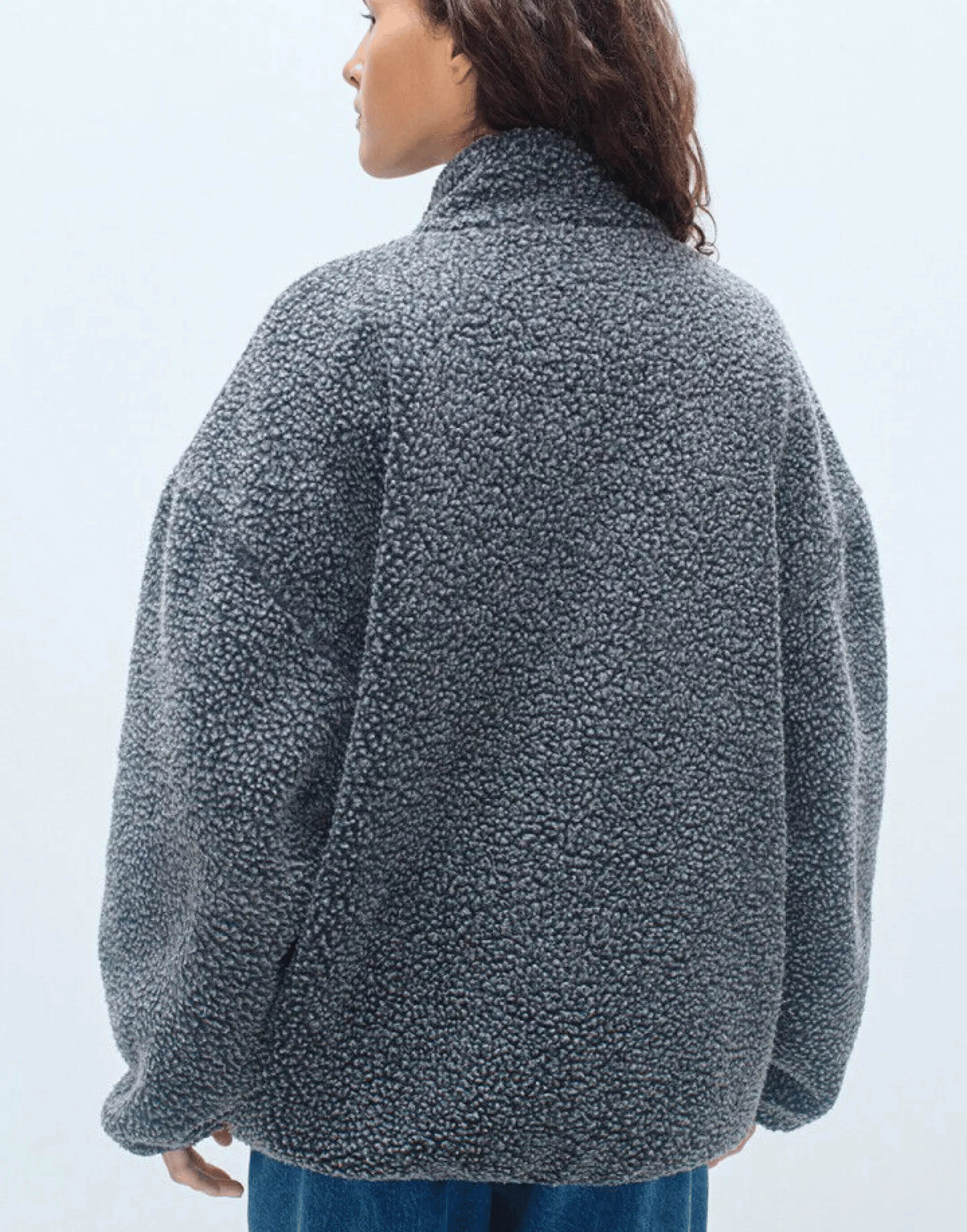 Charcoal Faux Shearling Hocktown Jacket - Image 7