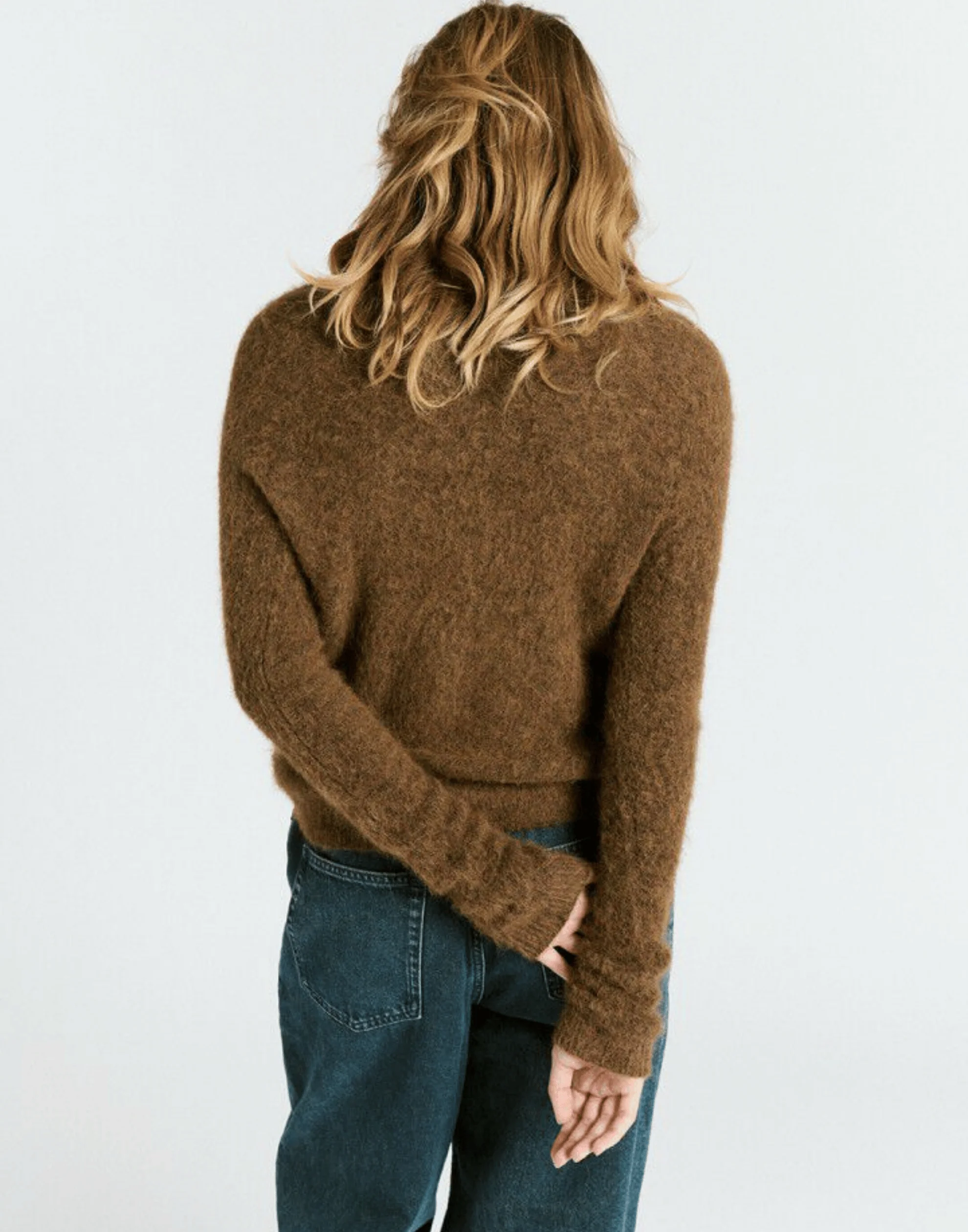 Chestnut Alpaca Blend Nenybay Pullover - Image 4
