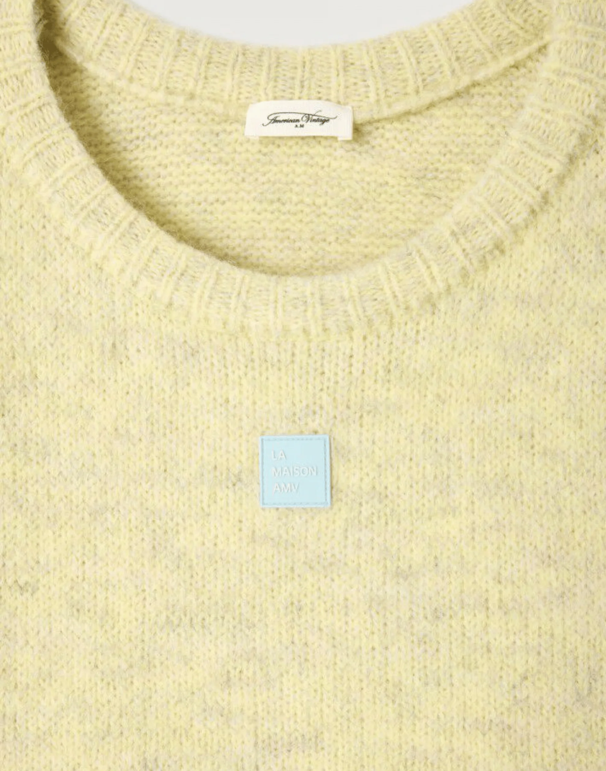 Chick Yellow Wool Blend Boatneck Pullover - Image 6