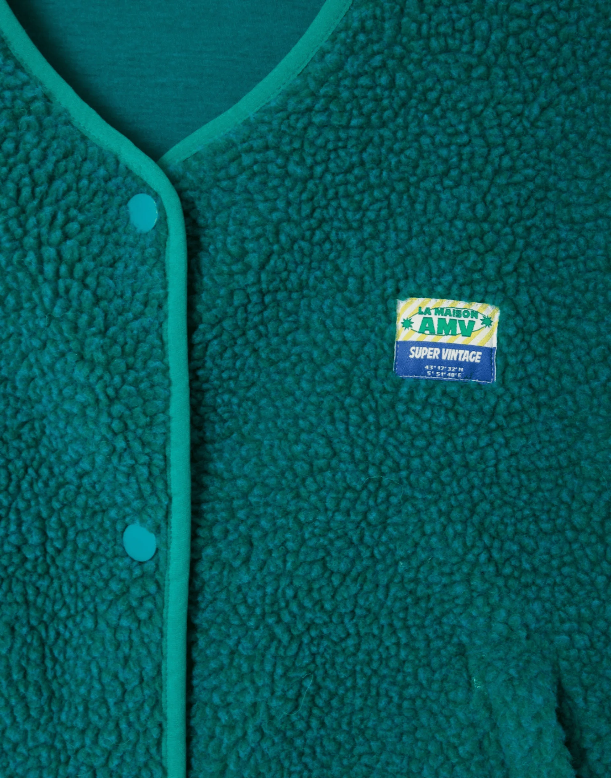 Menthol Faux Shearling Hocktown Vest - Image 5