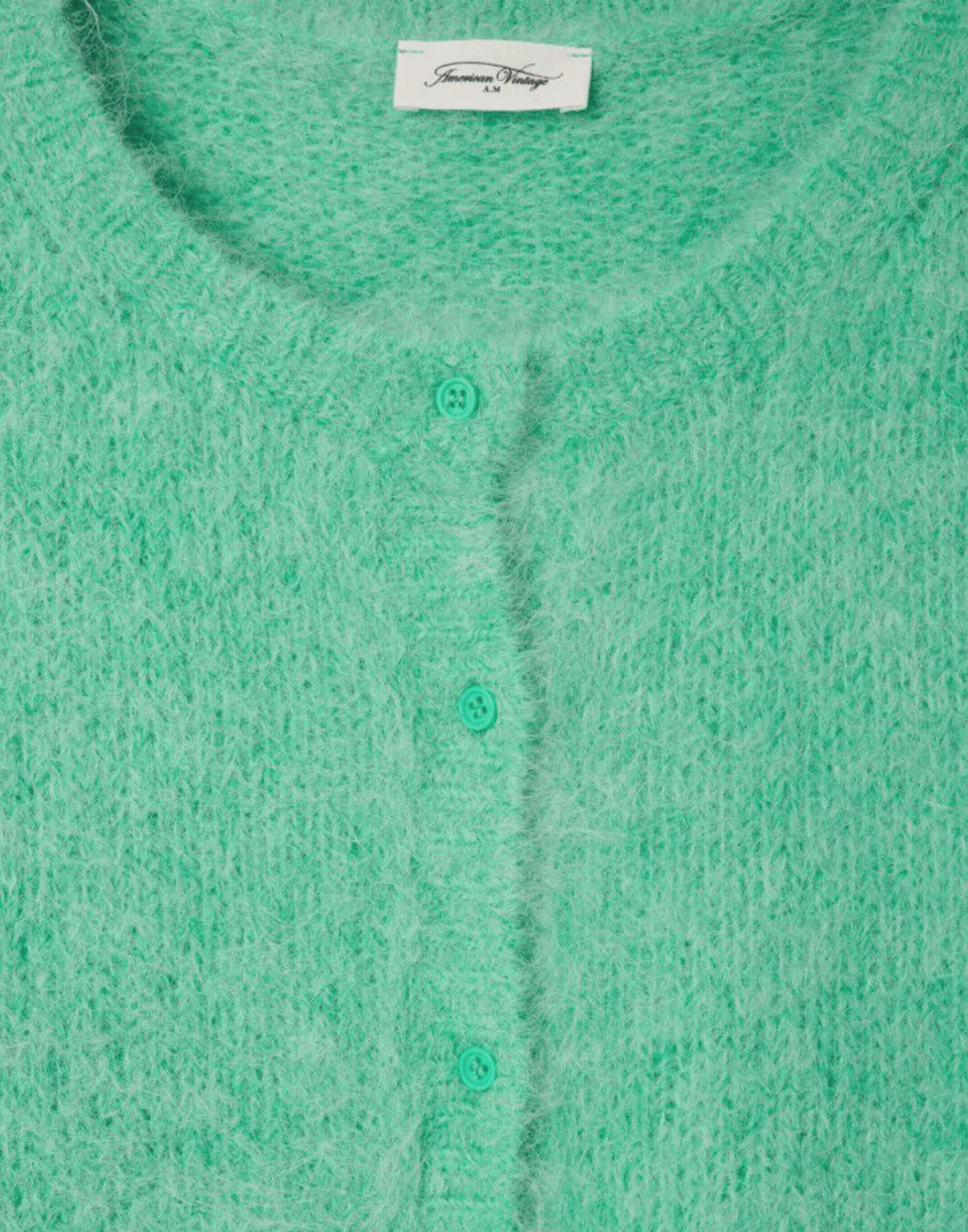 Mint Marl Alpaca Blend Niby Cardigan - Image 6