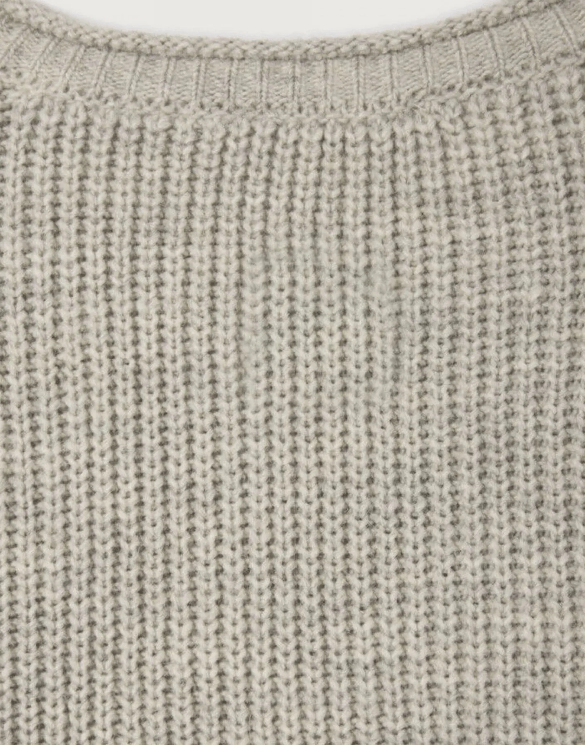 Mist Melange Wool Blend Crashway Pullover - Image 6