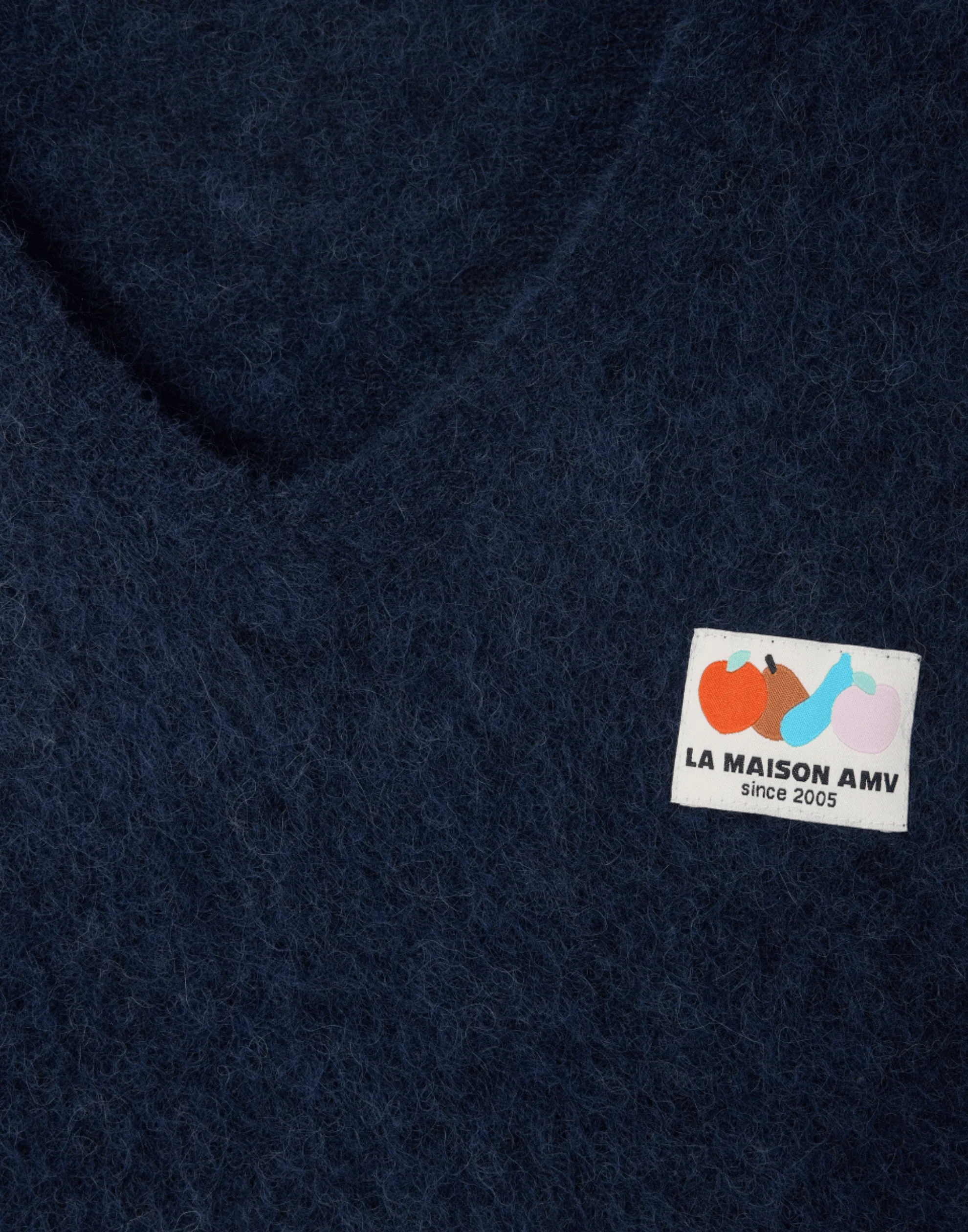 Navy Alpaca Blend Nenybay Pullover - Image 5
