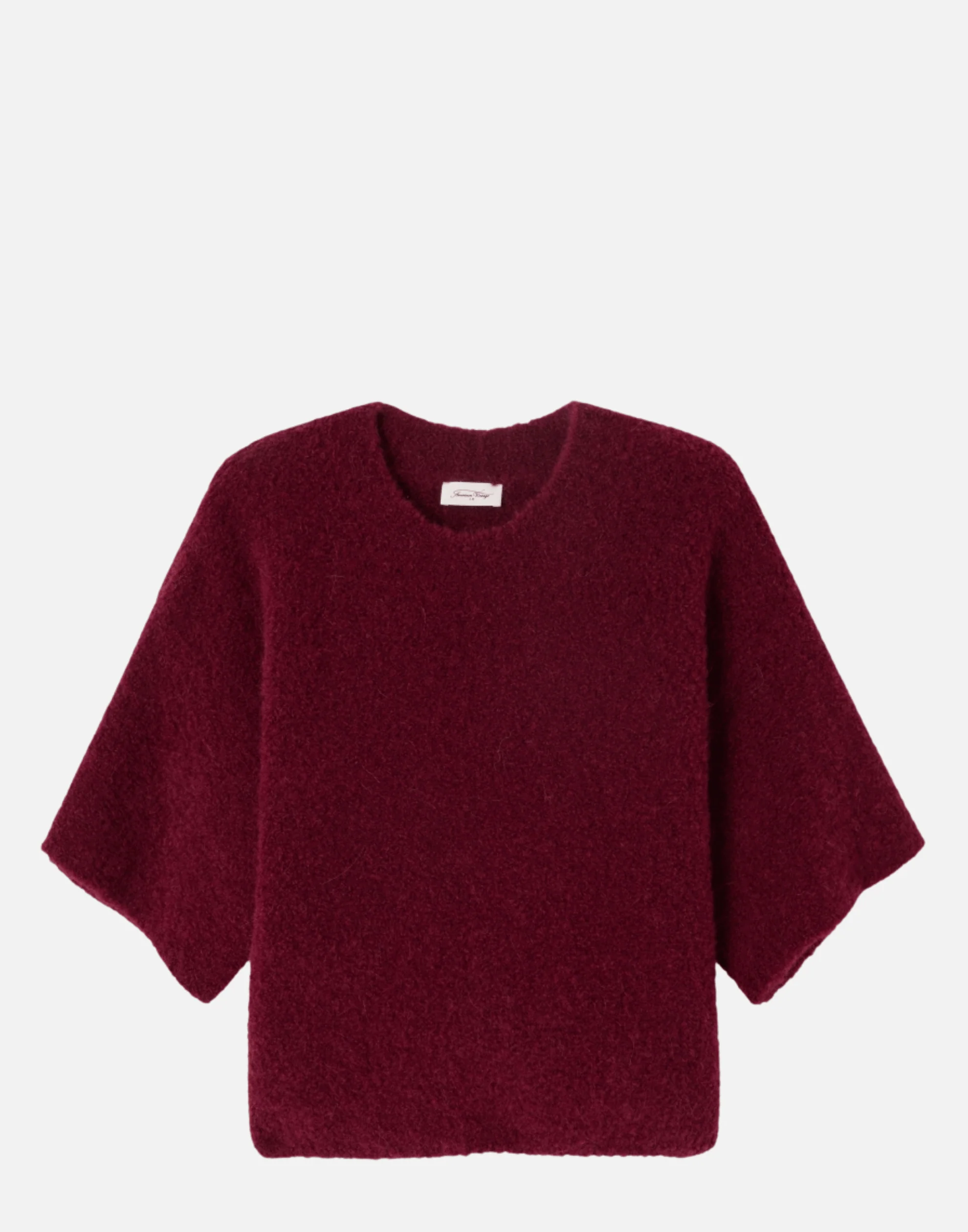 Pomegranate Wool Blend Zolly Pullover