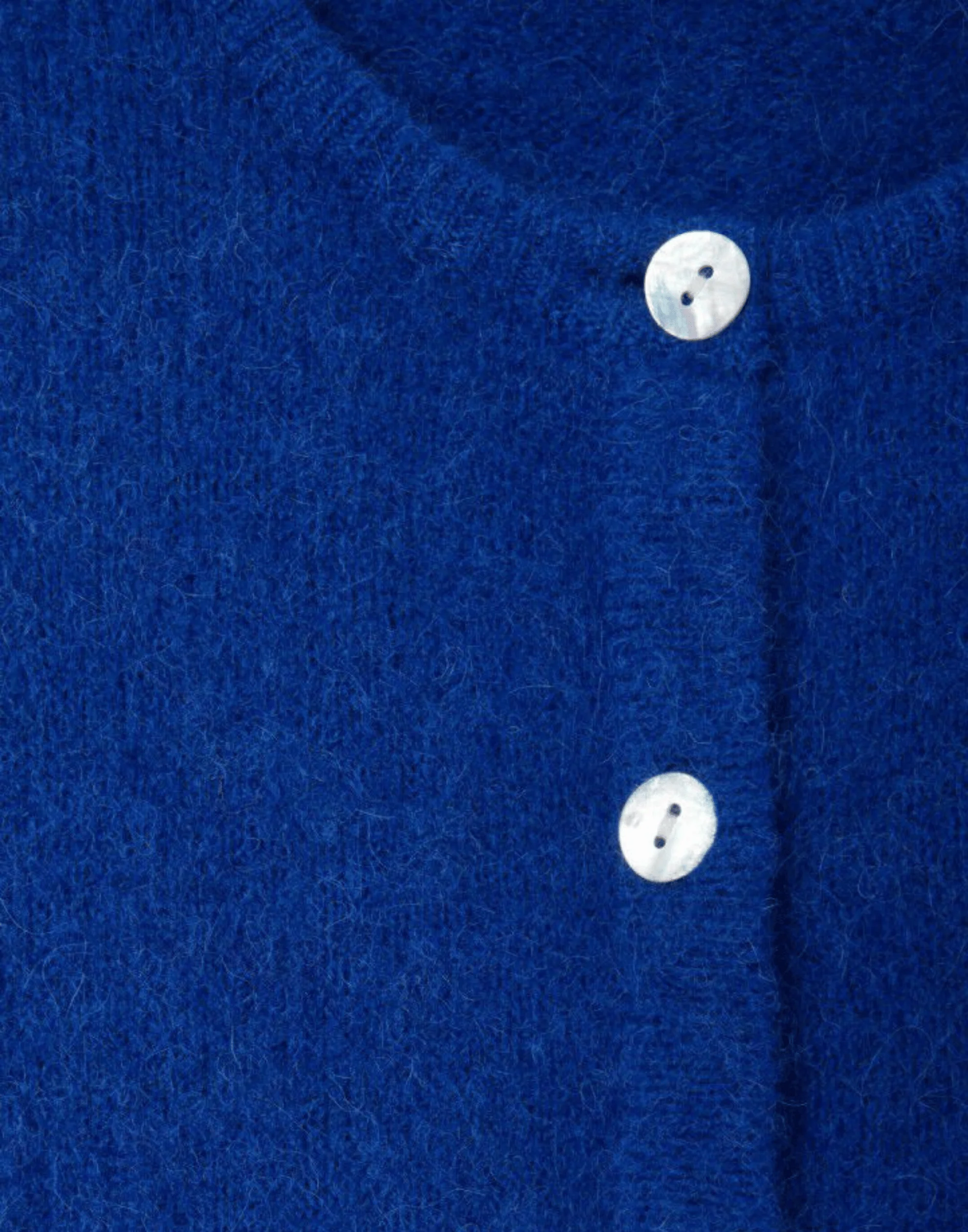 Royal Blue Wool & Alpaca Vitow Cardigan - Image 5