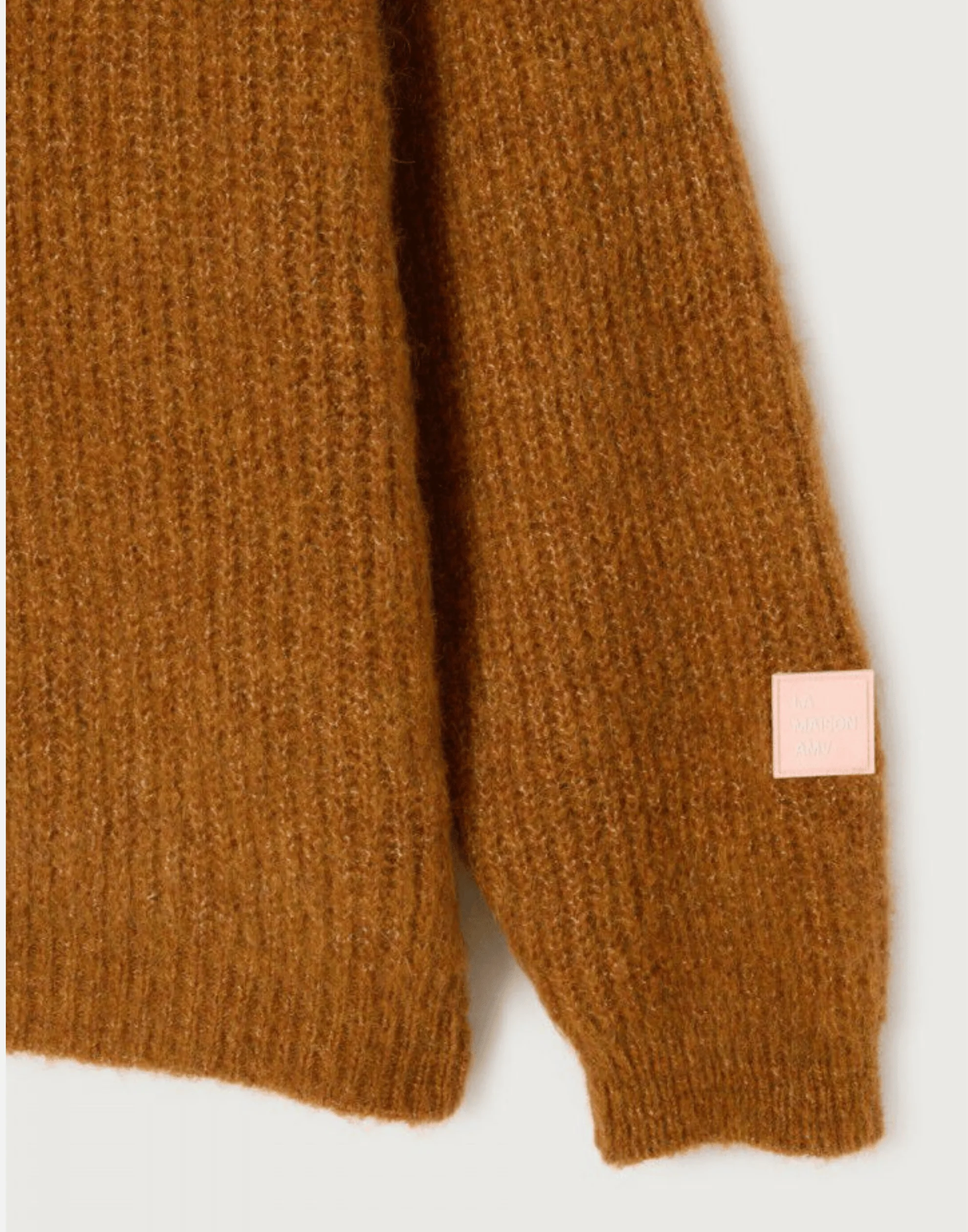 Squirrel Melange Wool Blend East Pullover - Image 6