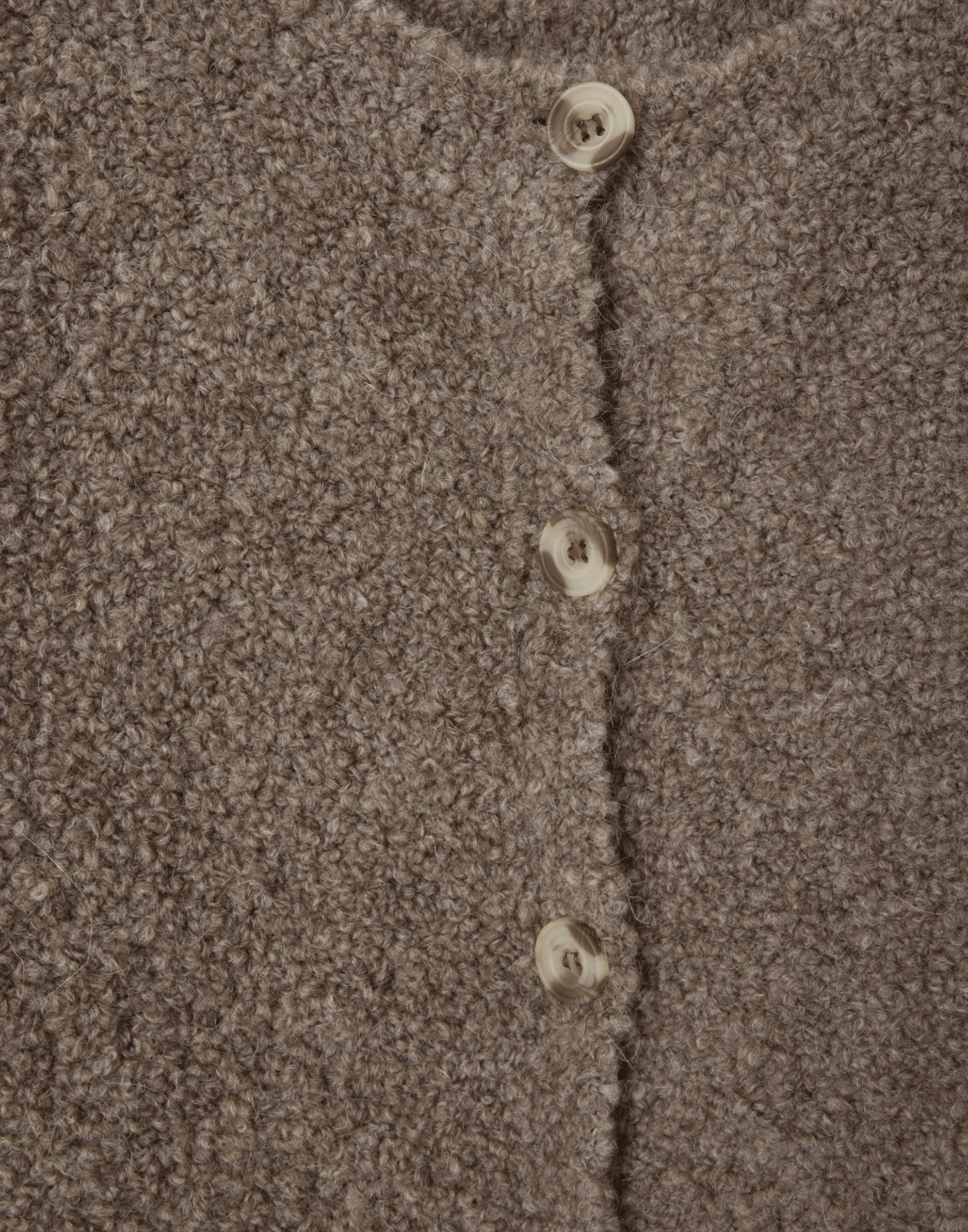 Taupe Wool Blend Zolly Cardigan - Image 6