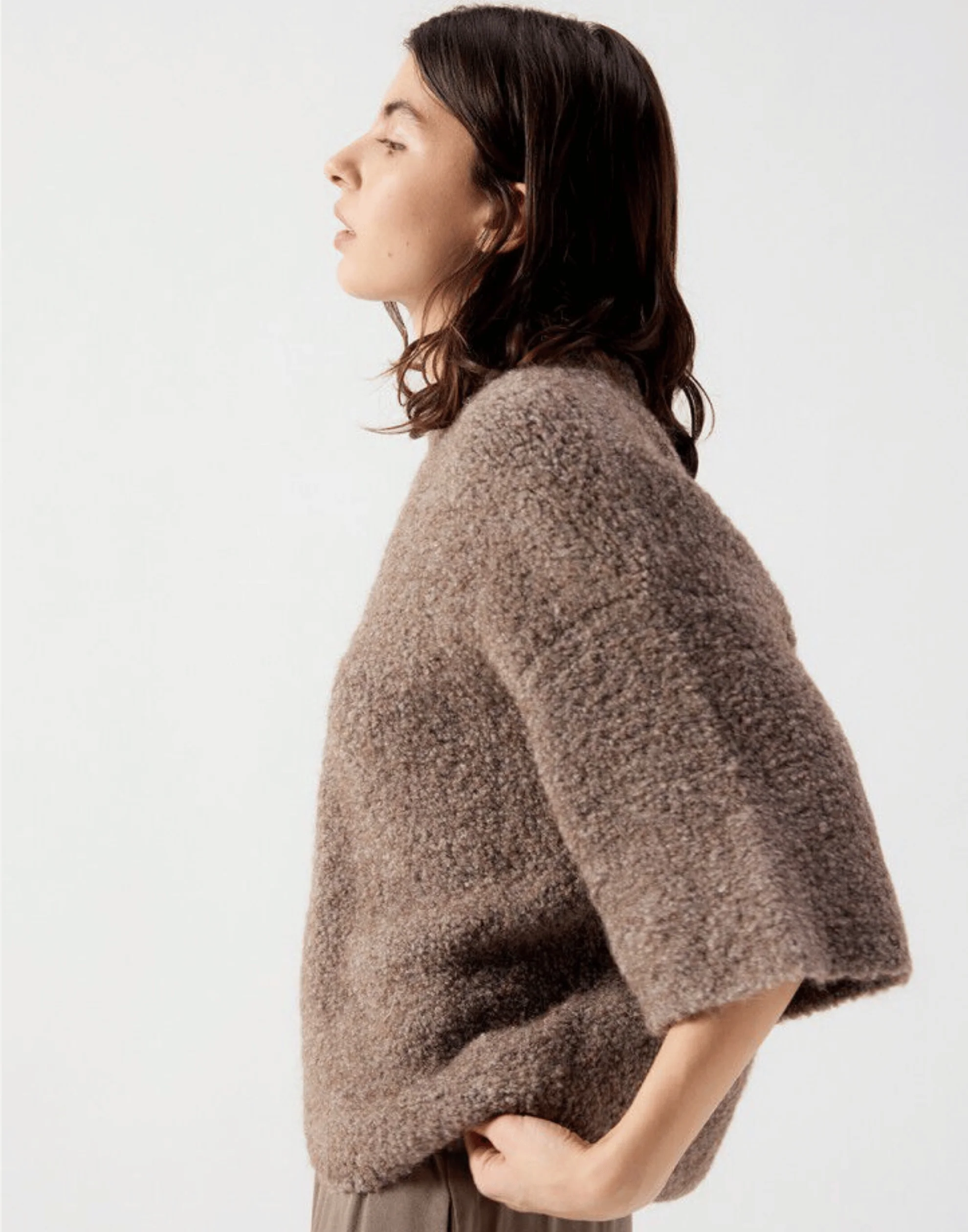 Taupe Wool Blend Zolly Pullover - Image 3