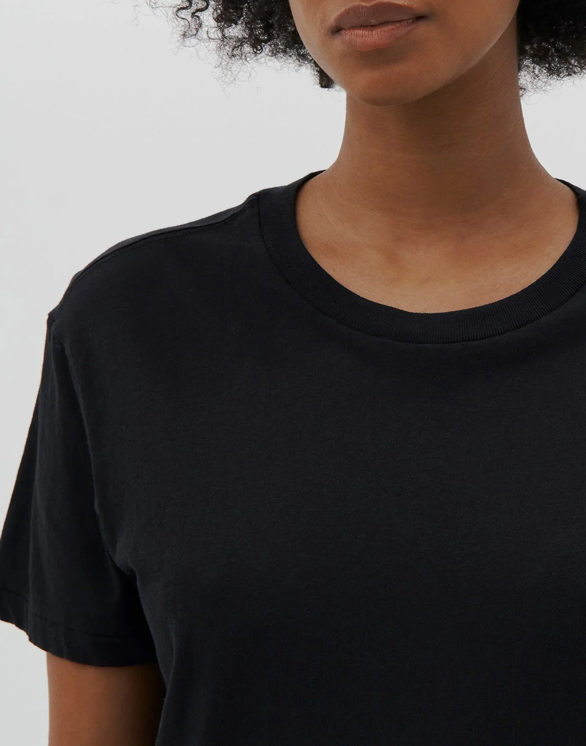 Black Cotton Classic T-Shirt - Image 4