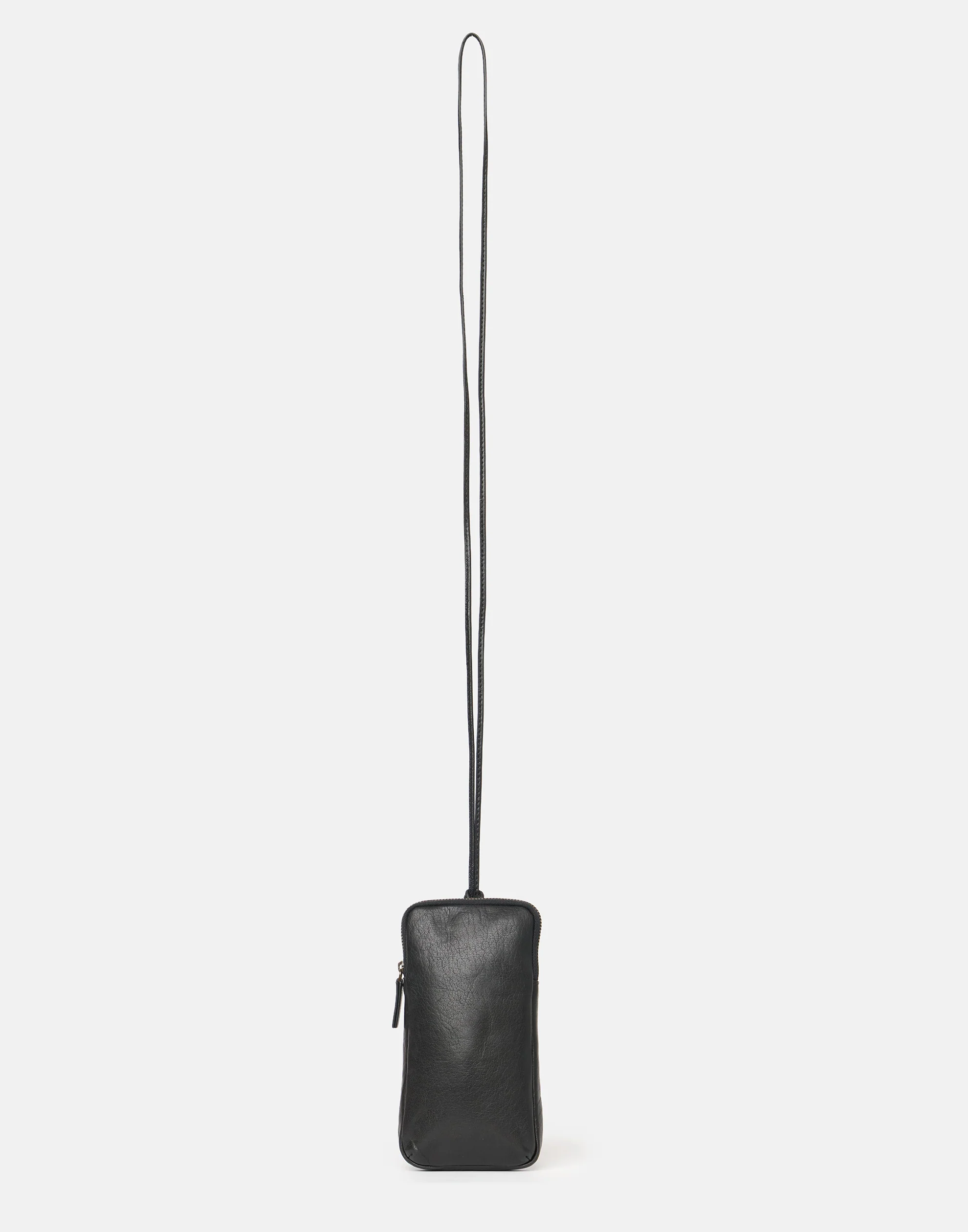 Black Leather Phone Pocket - Image 4