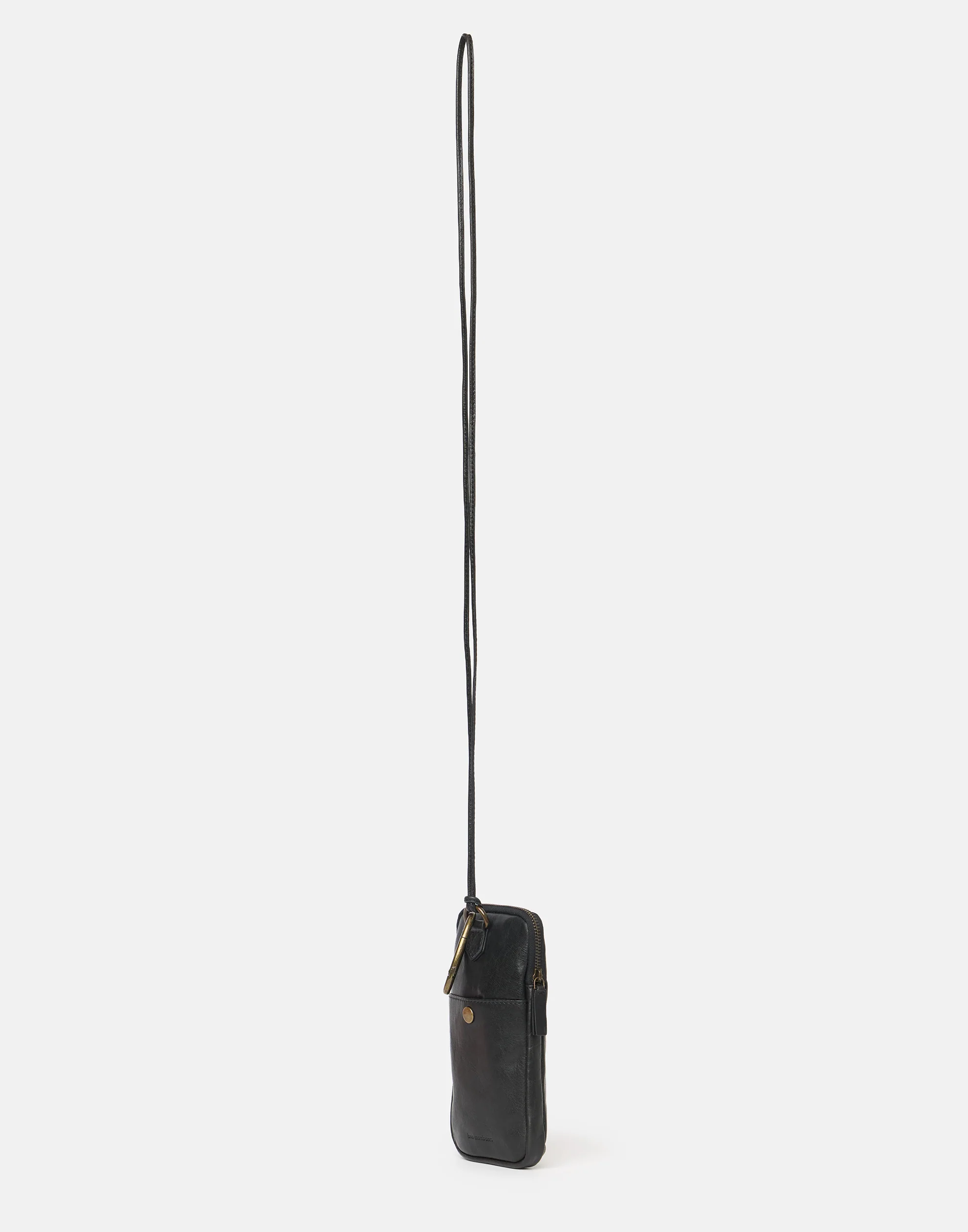 Black Leather Phone Pocket - Image 7