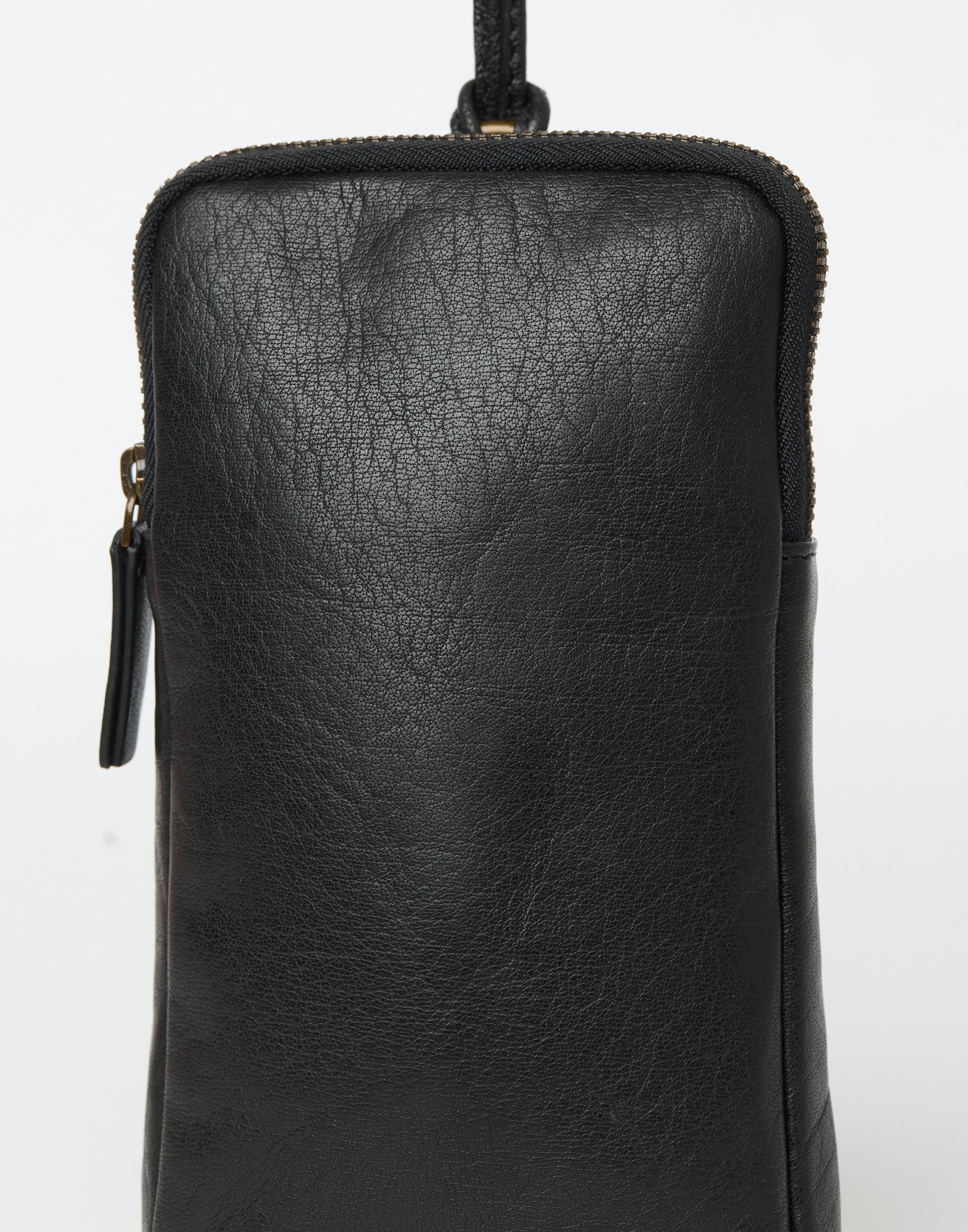 Black Leather Phone Pocket - Image 8