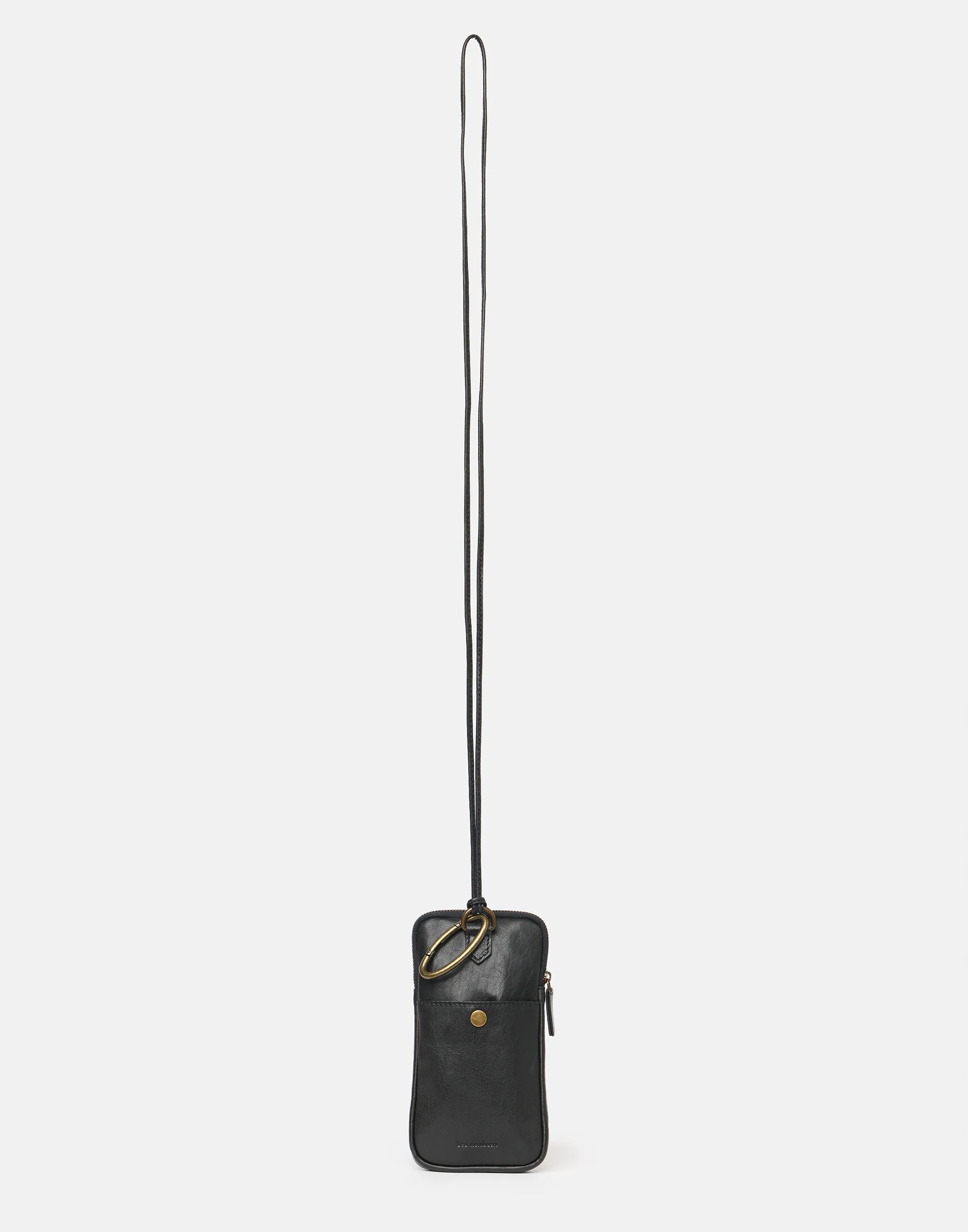 Black Leather Phone Pocket - Image 9