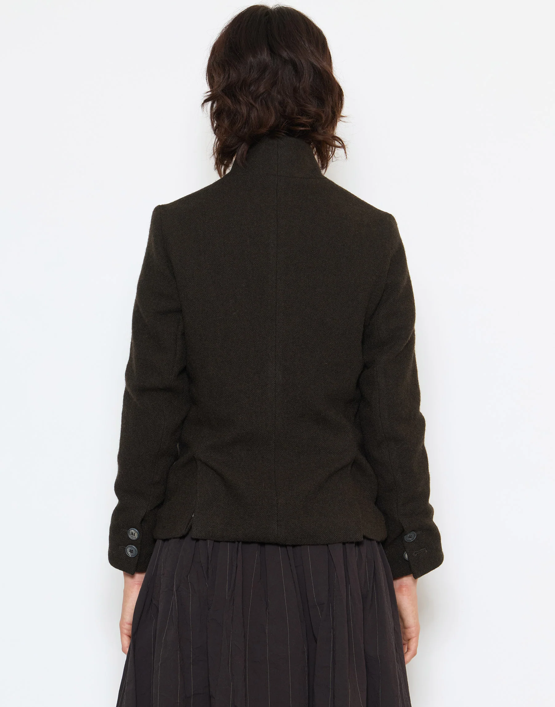 Bark Brown Wool Tyrol Jacket - Image 5