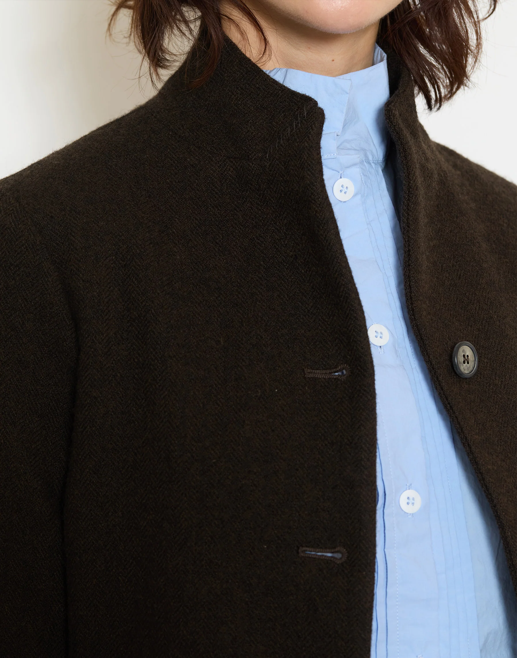 Bark Brown Wool Tyrol Jacket - Image 6