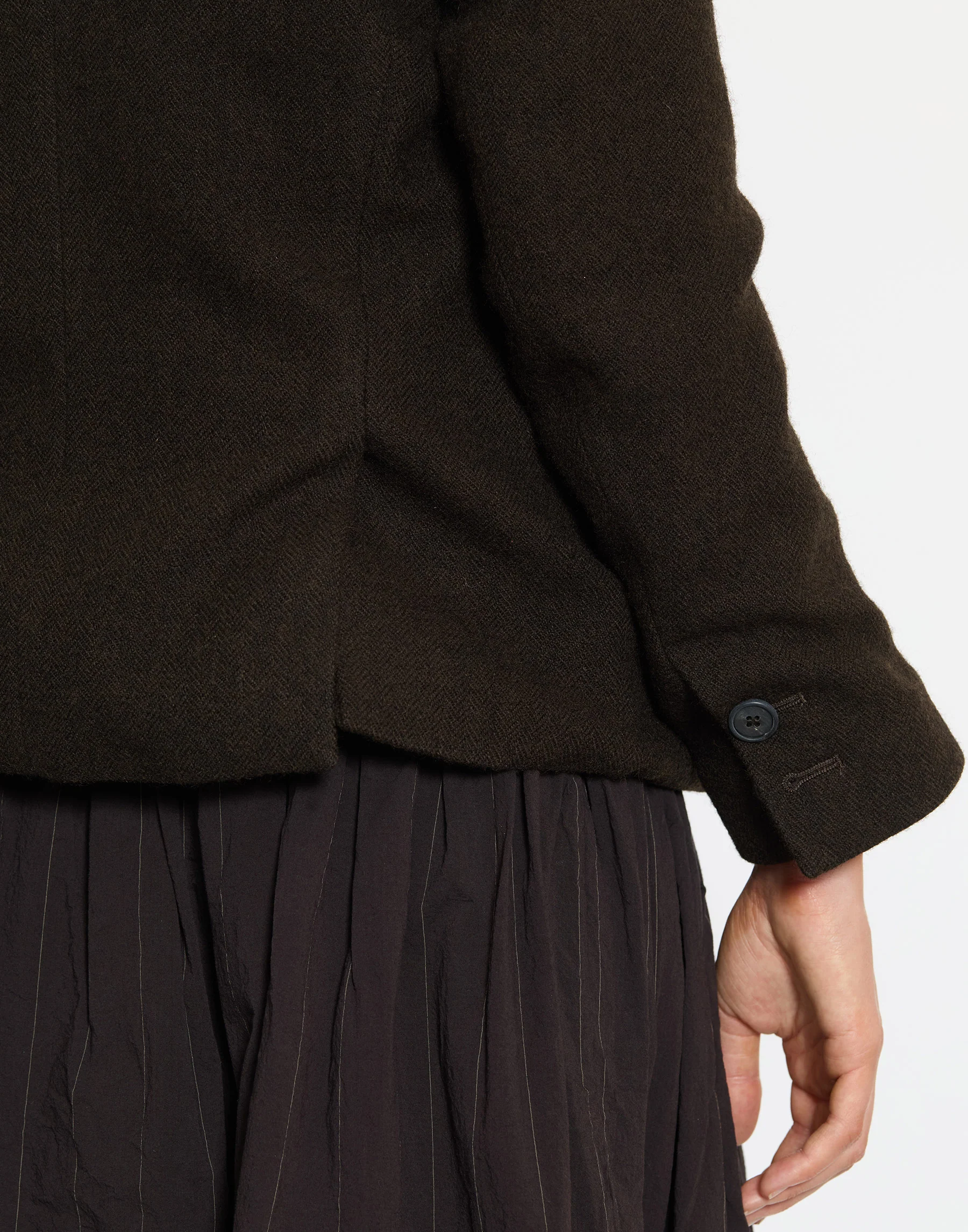 Bark Brown Wool Tyrol Jacket - Image 7