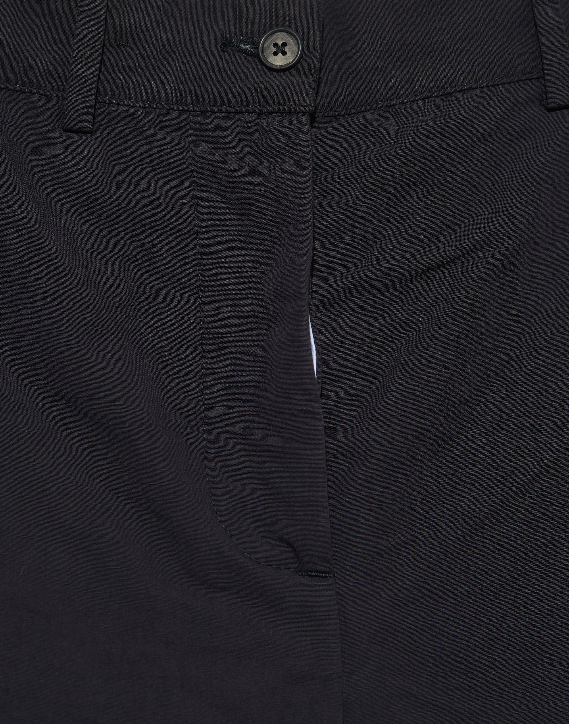 Black Cotton Wide Leg Wendy Pants - Image 4