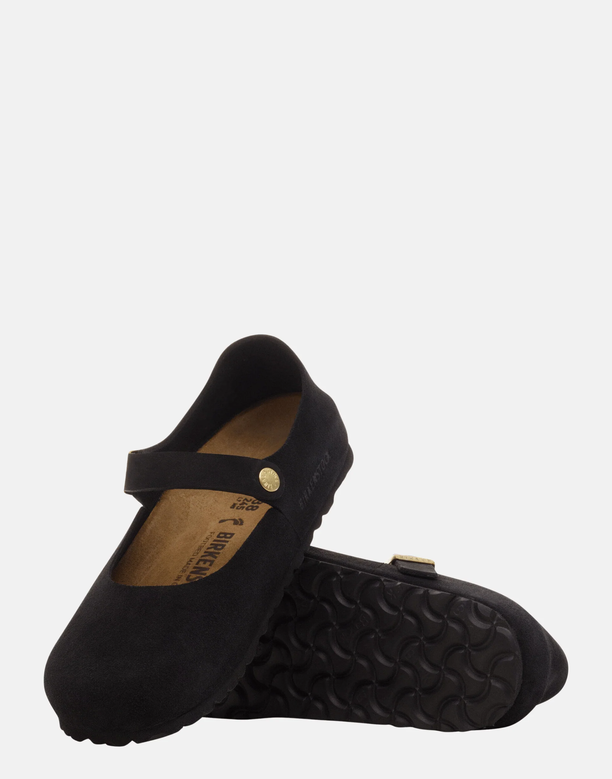 Regular Black Suede Leather Mantova Shoes - Image 4
