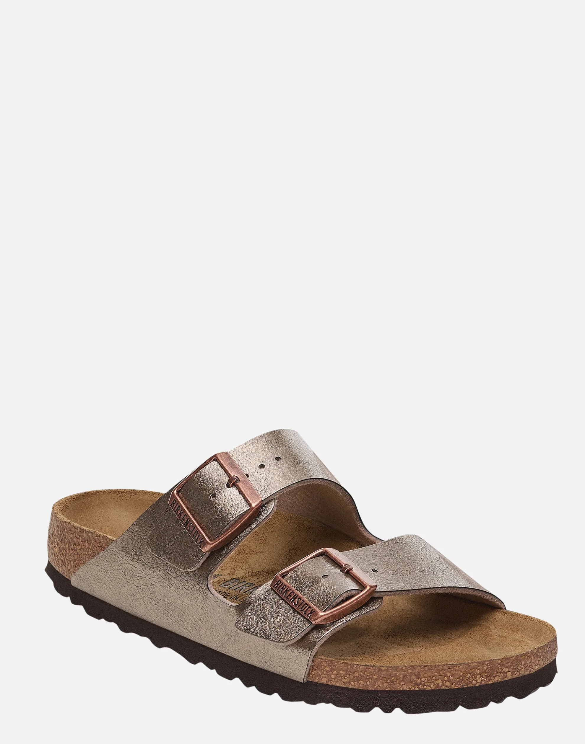 Regular Graceful Taupe Birko Flor Arizona Sandals - Image 2