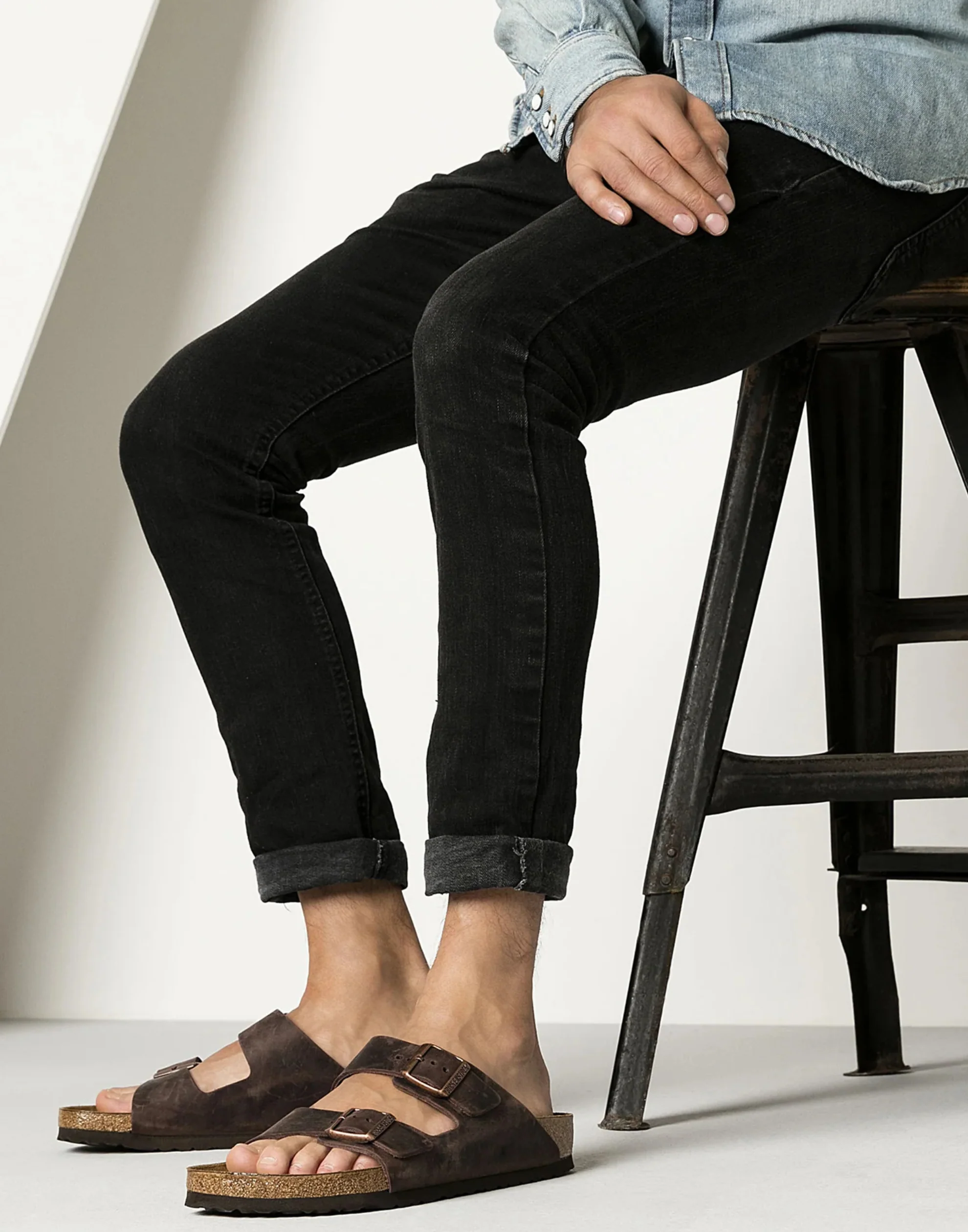 Regular Habana Oiled Leather Arizona Sandals - Image 4