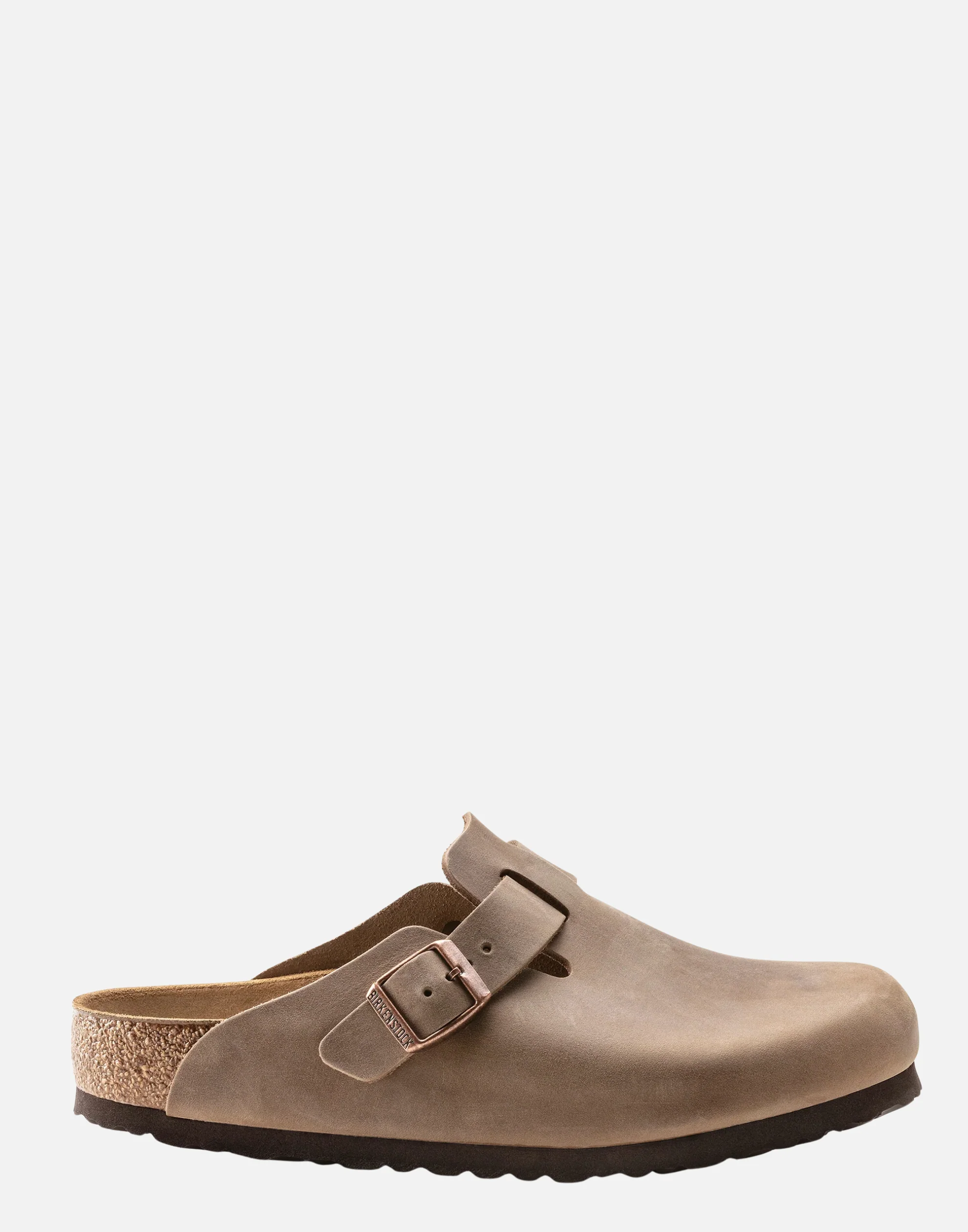 Regular Tobacco Oiled Leather Boston Slides