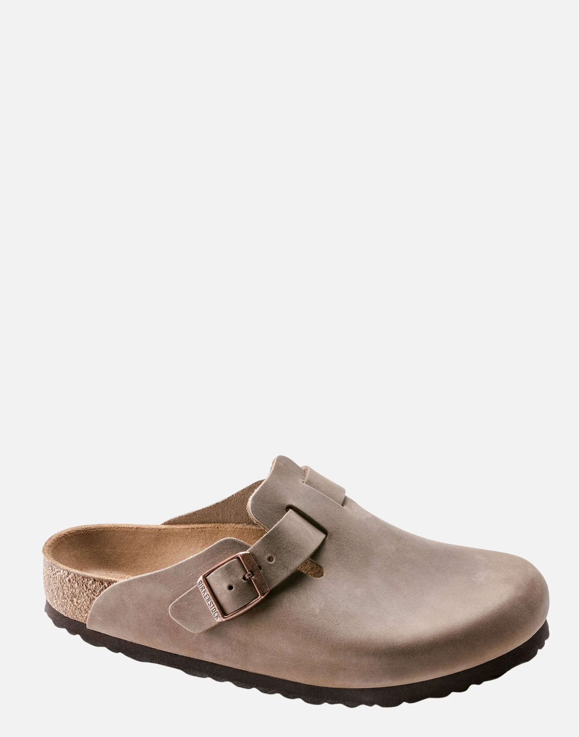 Regular Tobacco Oiled Leather Boston Slides - Image 4