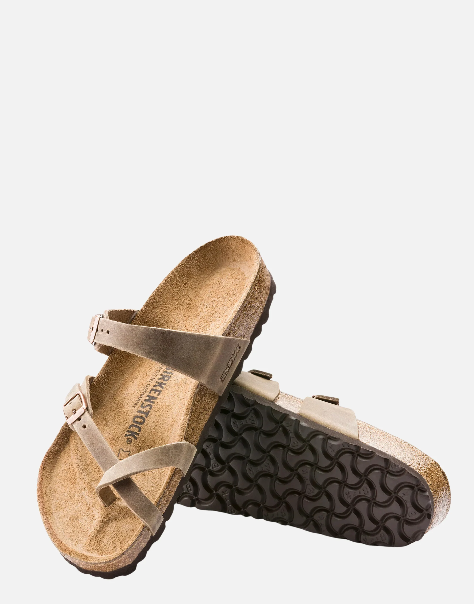 Regular Tobacco Oiled Leather Mayari Sandals - Image 2