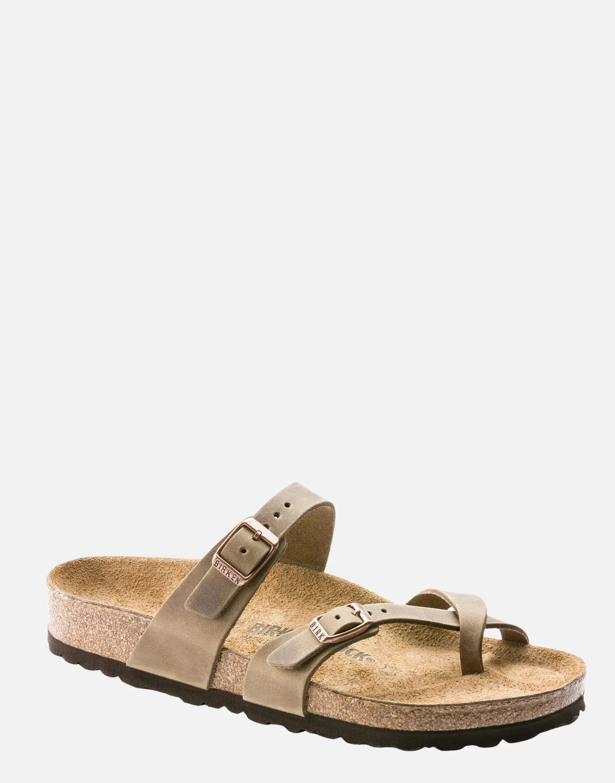 Regular Tobacco Oiled Leather Mayari Sandals - Image 3