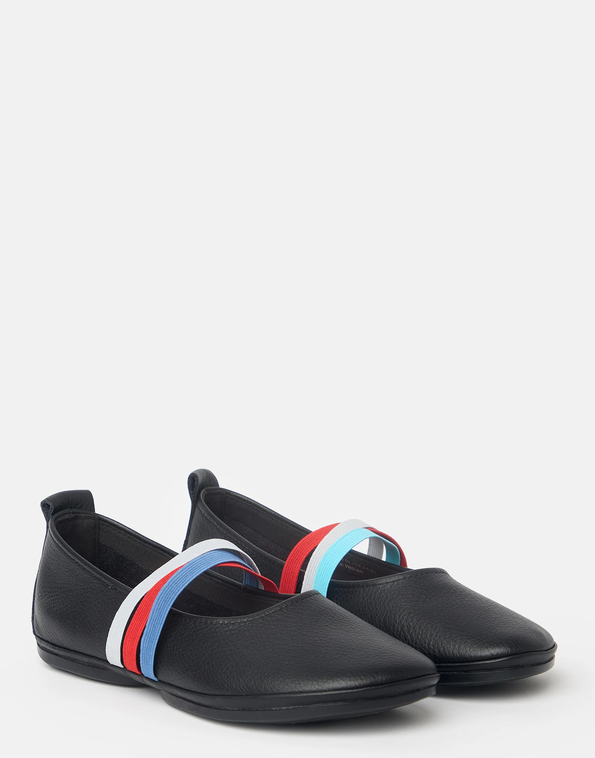 Black Leather ‘Twins’ Ballerinas - Image 4