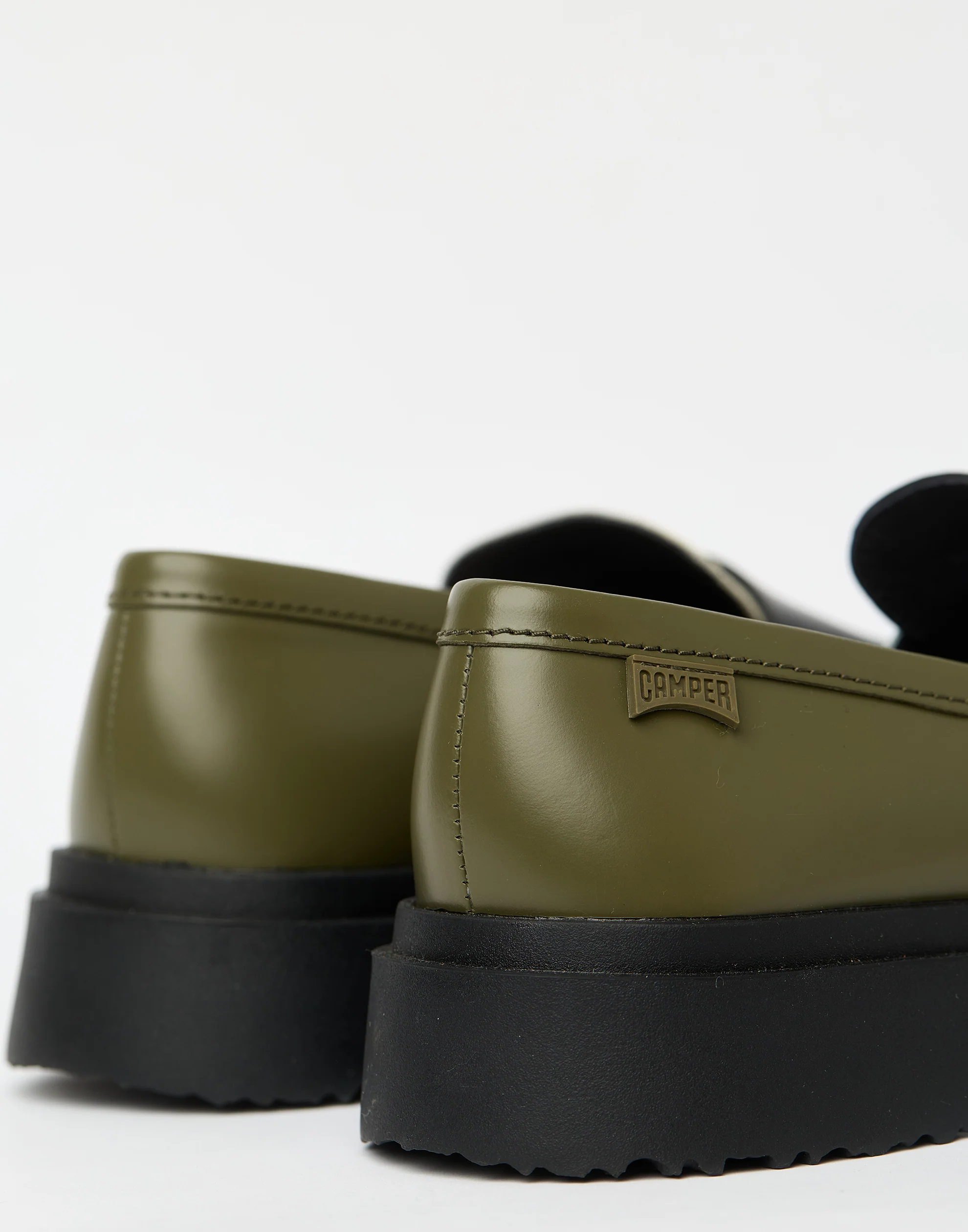 Multicolour Leather Twins Loafers - Image 5