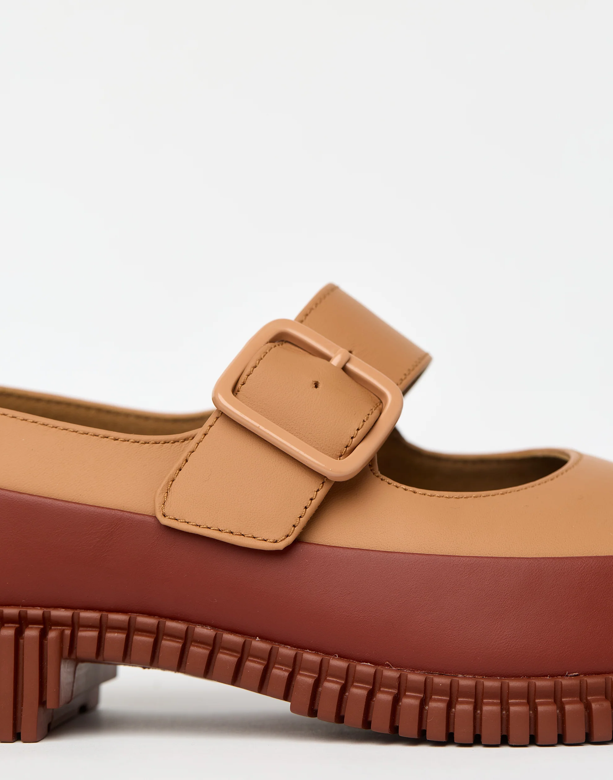 Two Tone Leather Pix Sandals - Image 6