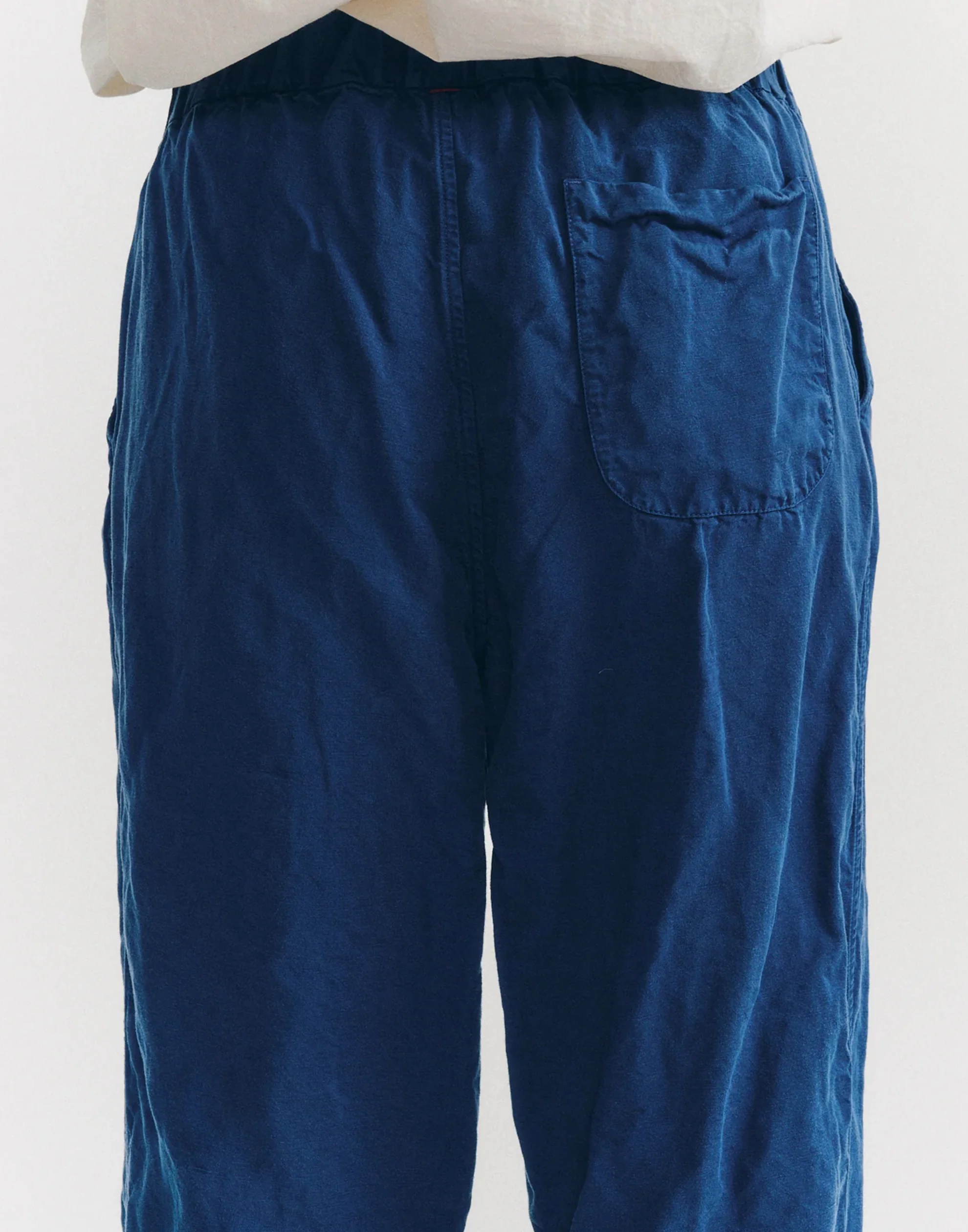 Blue Linen Blend Fabi Pants - Image 5