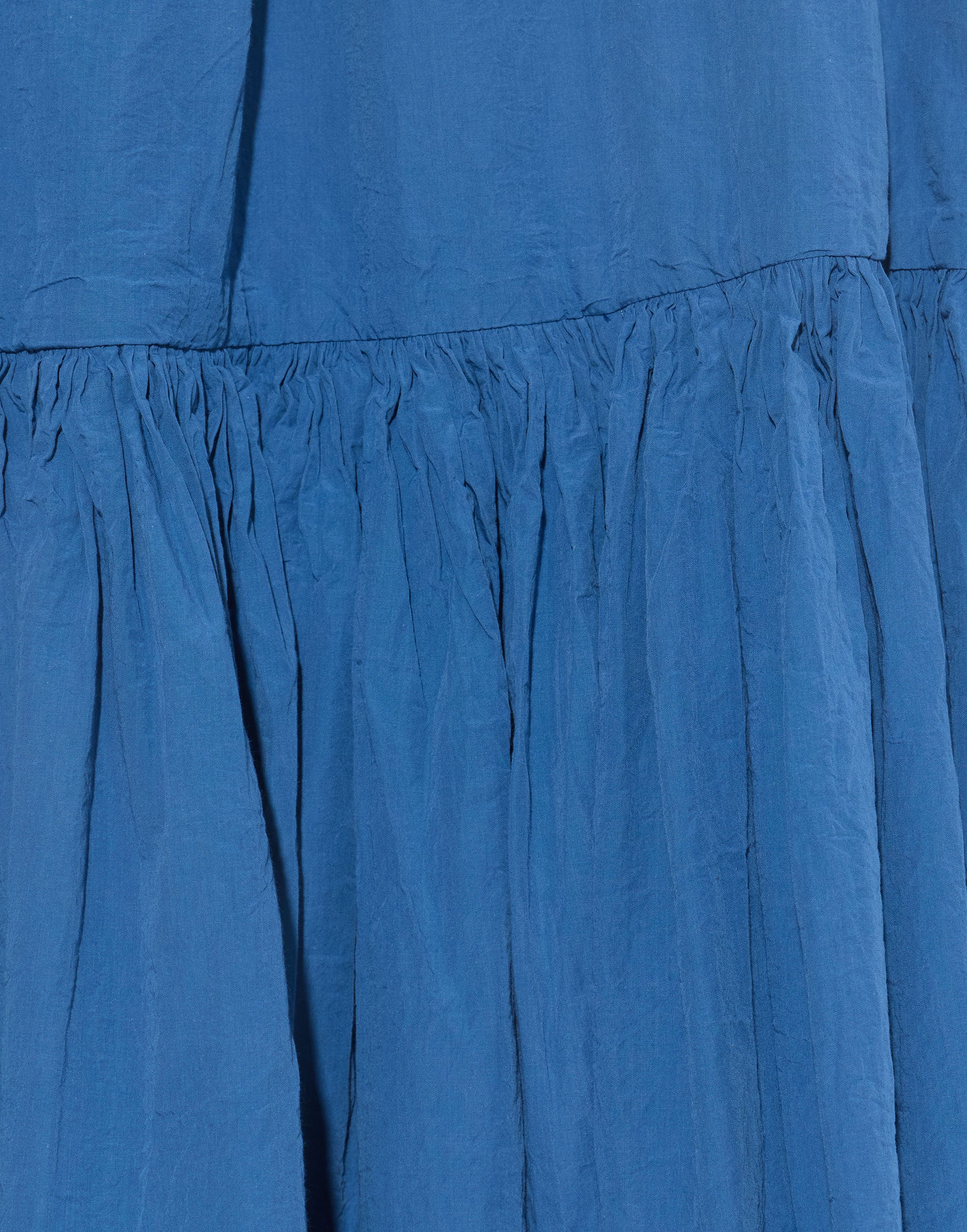 Mid Blue Cotton Pomme Ruche Dress - Image 4