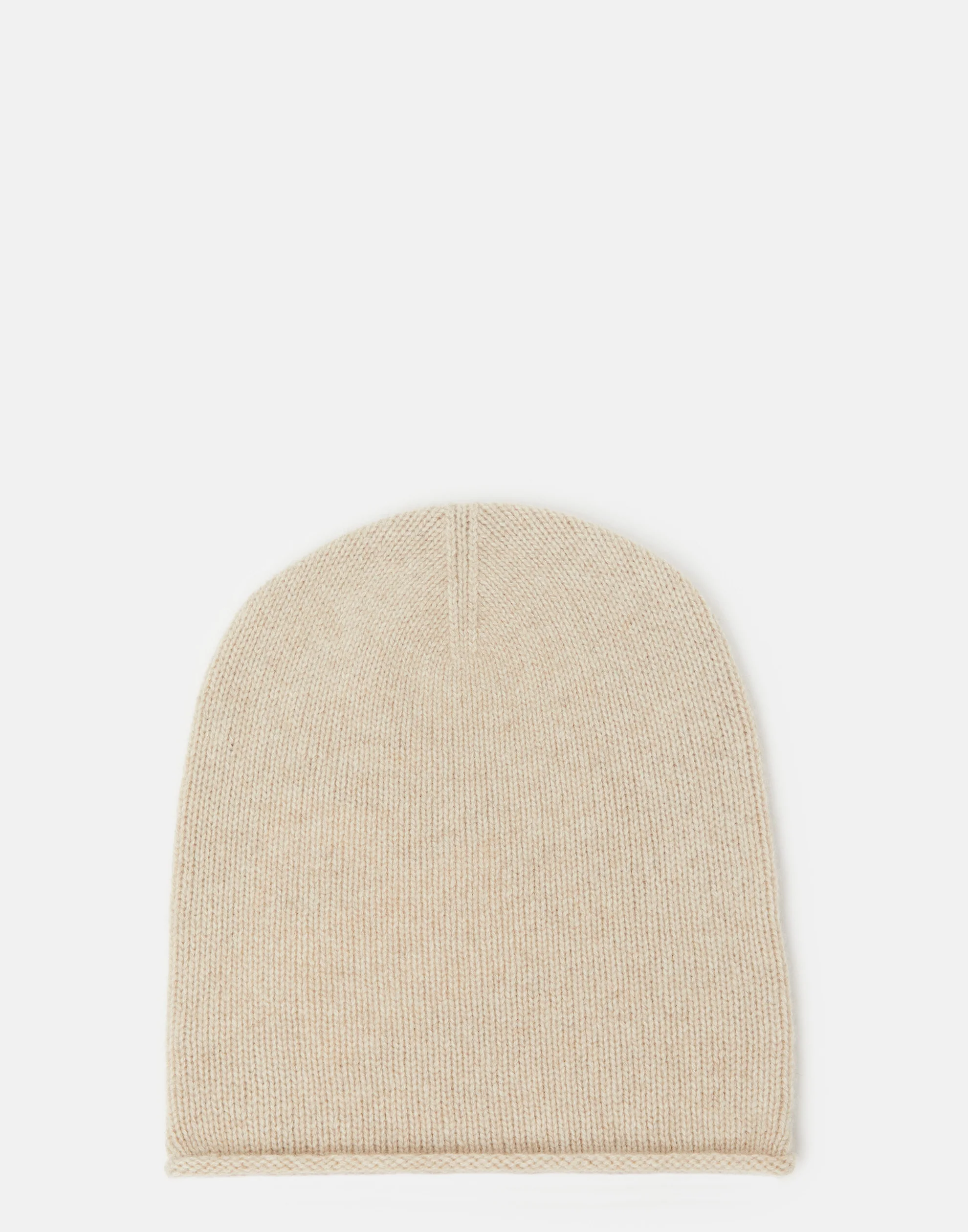 Beige Raw Cashmere Beanie - Image 5
