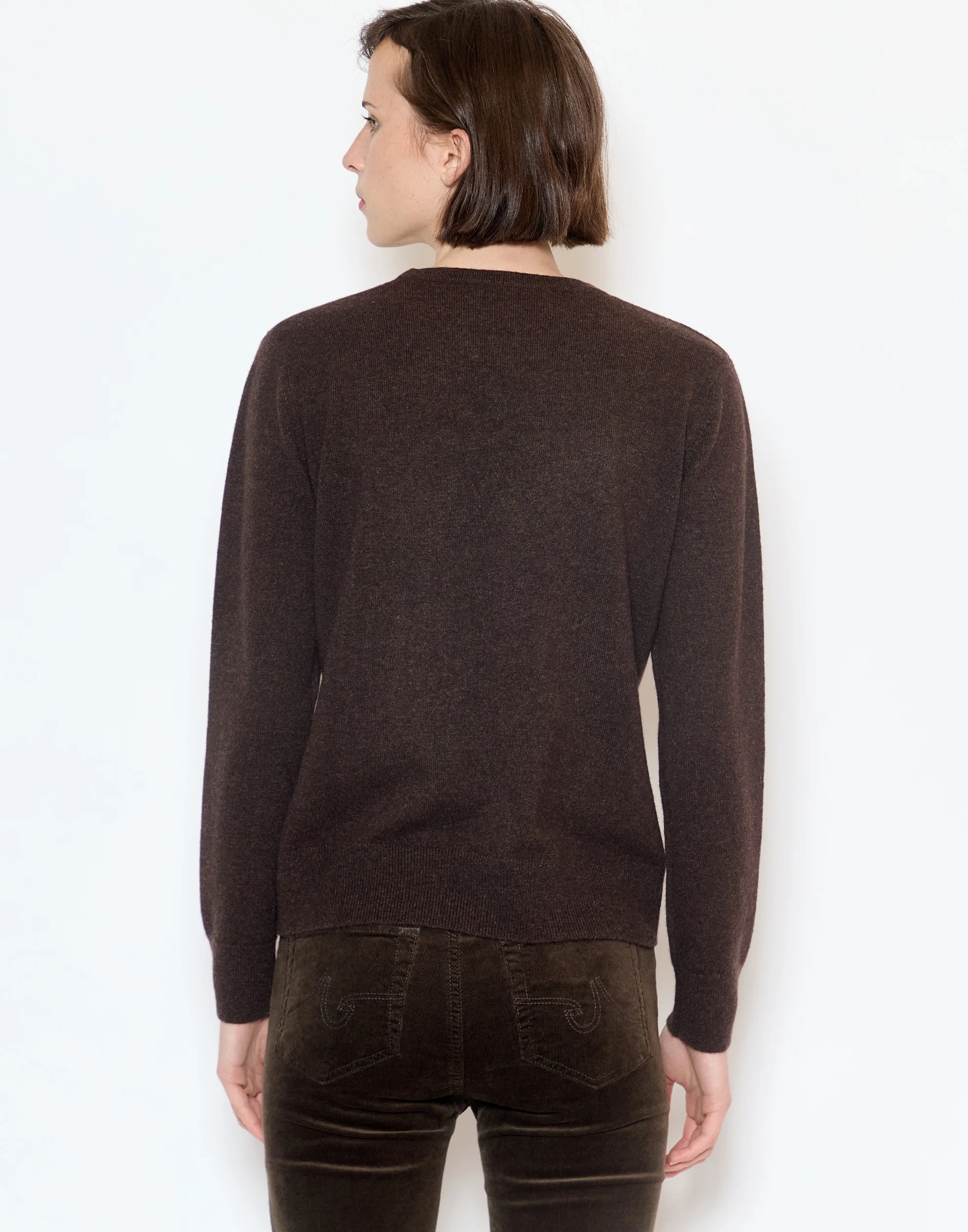 Chocolate Cashmere Essential Pullover - Image 4
