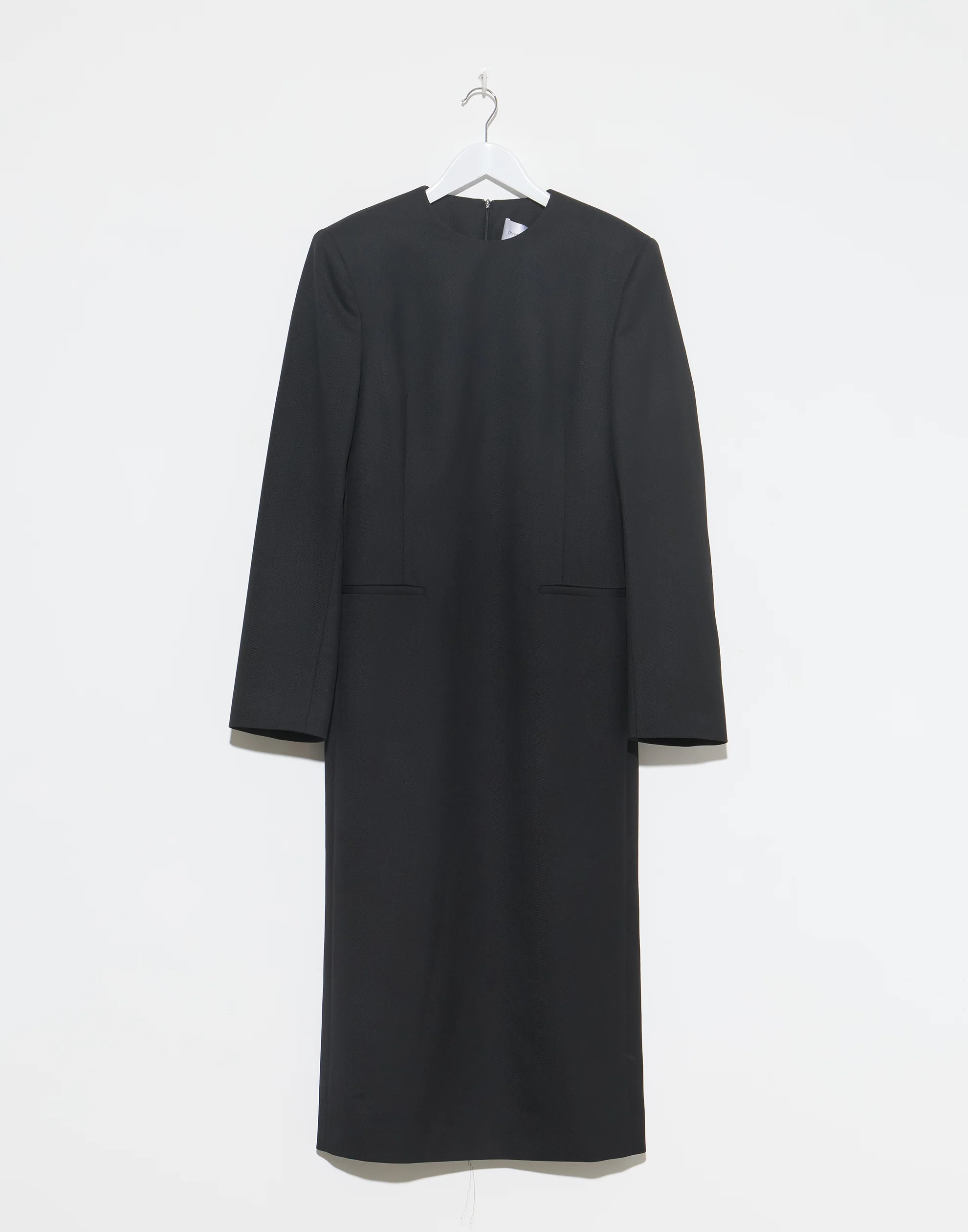 Black Silk & Wool Dina Tailored Dress