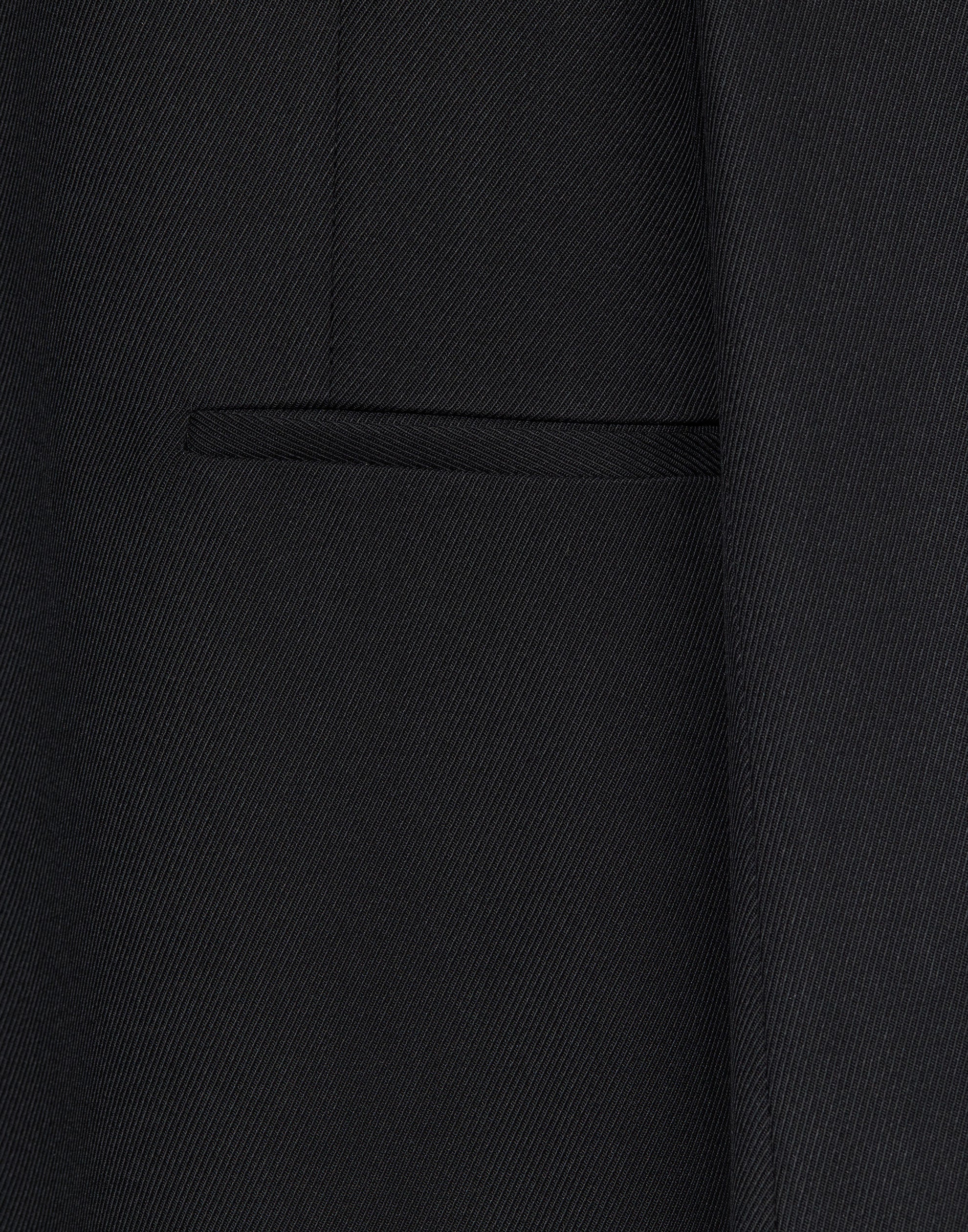 Black Silk & Wool Dina Tailored Dress - Image 5