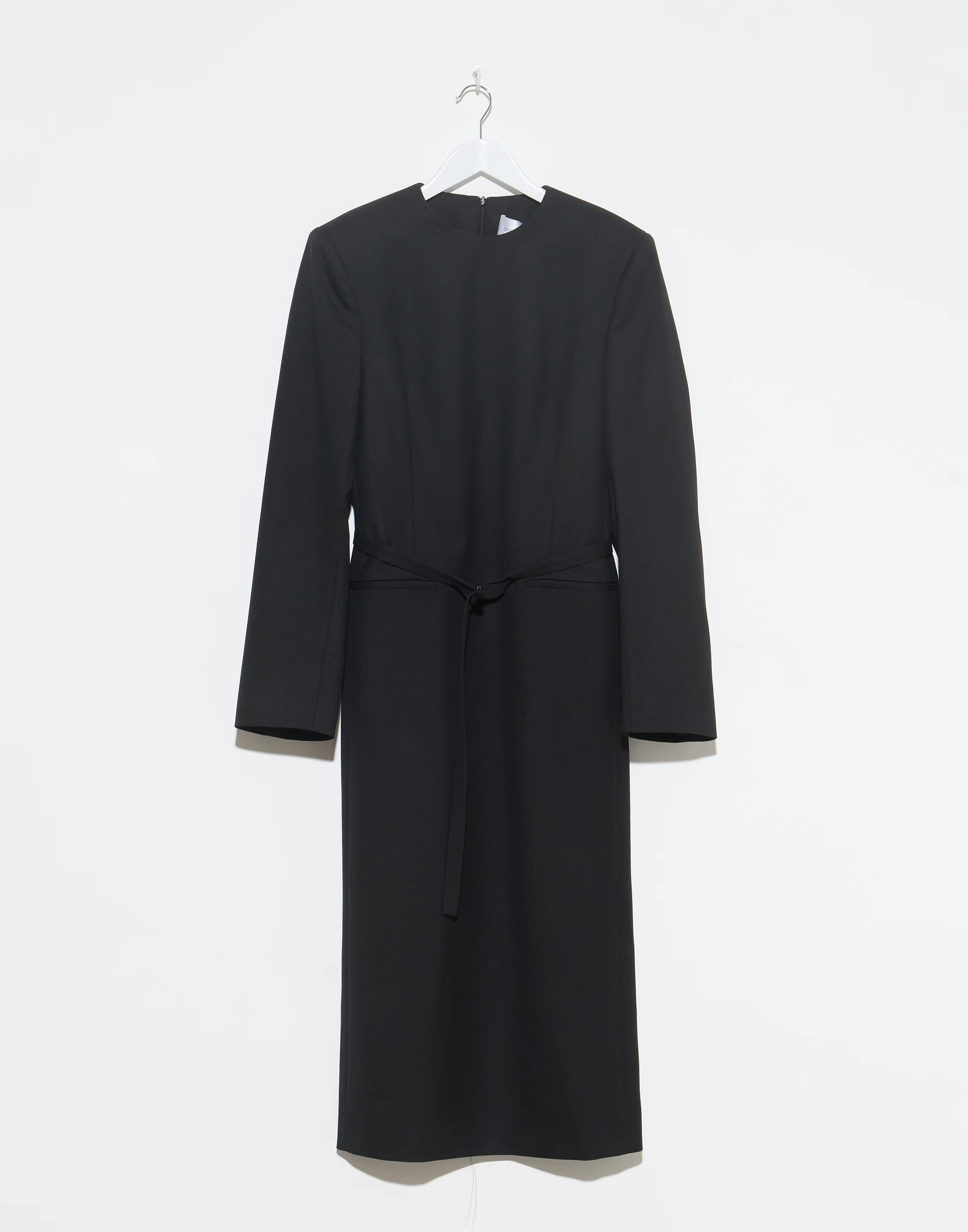 Black Silk & Wool Dina Tailored Dress - Image 7